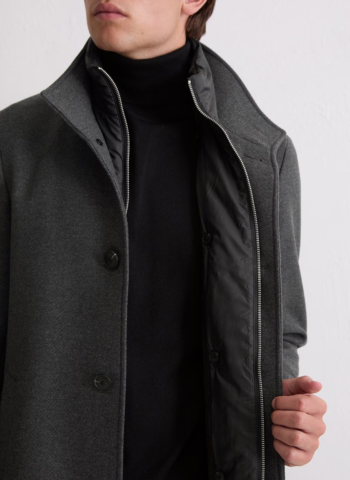 Manteau en laine mélangée  MARC O'POLO Gris