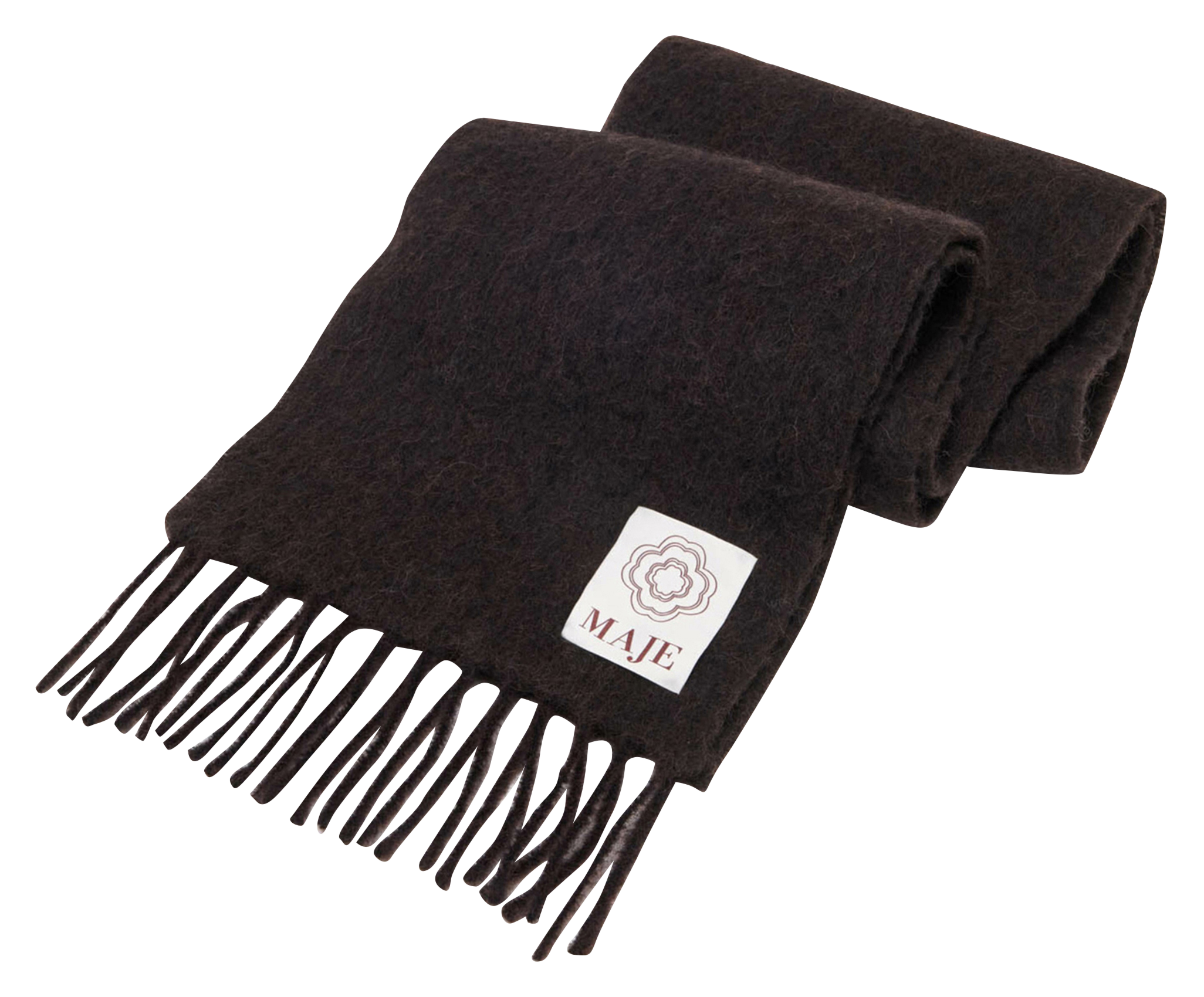 Echarpe en laine mélangée  MAJE Marron