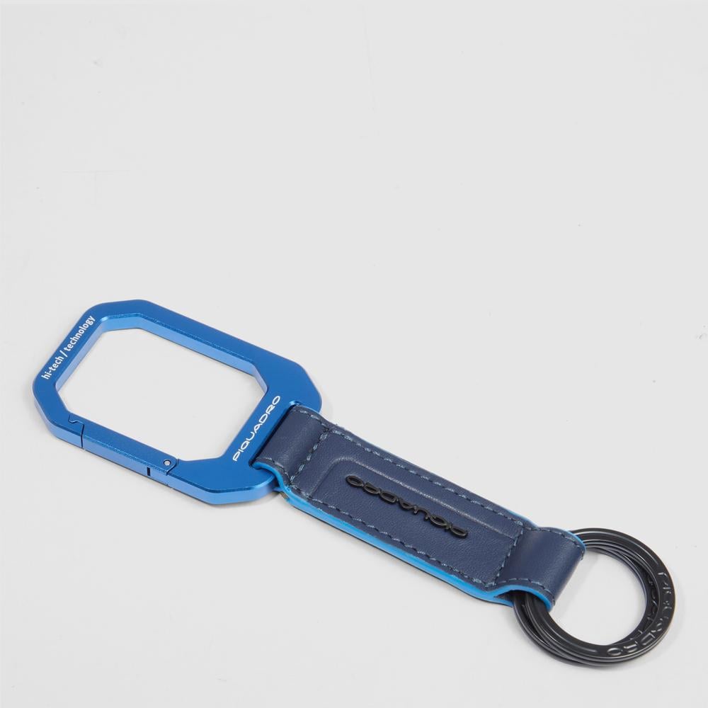Asia leather keyring PIQUADRO Blue