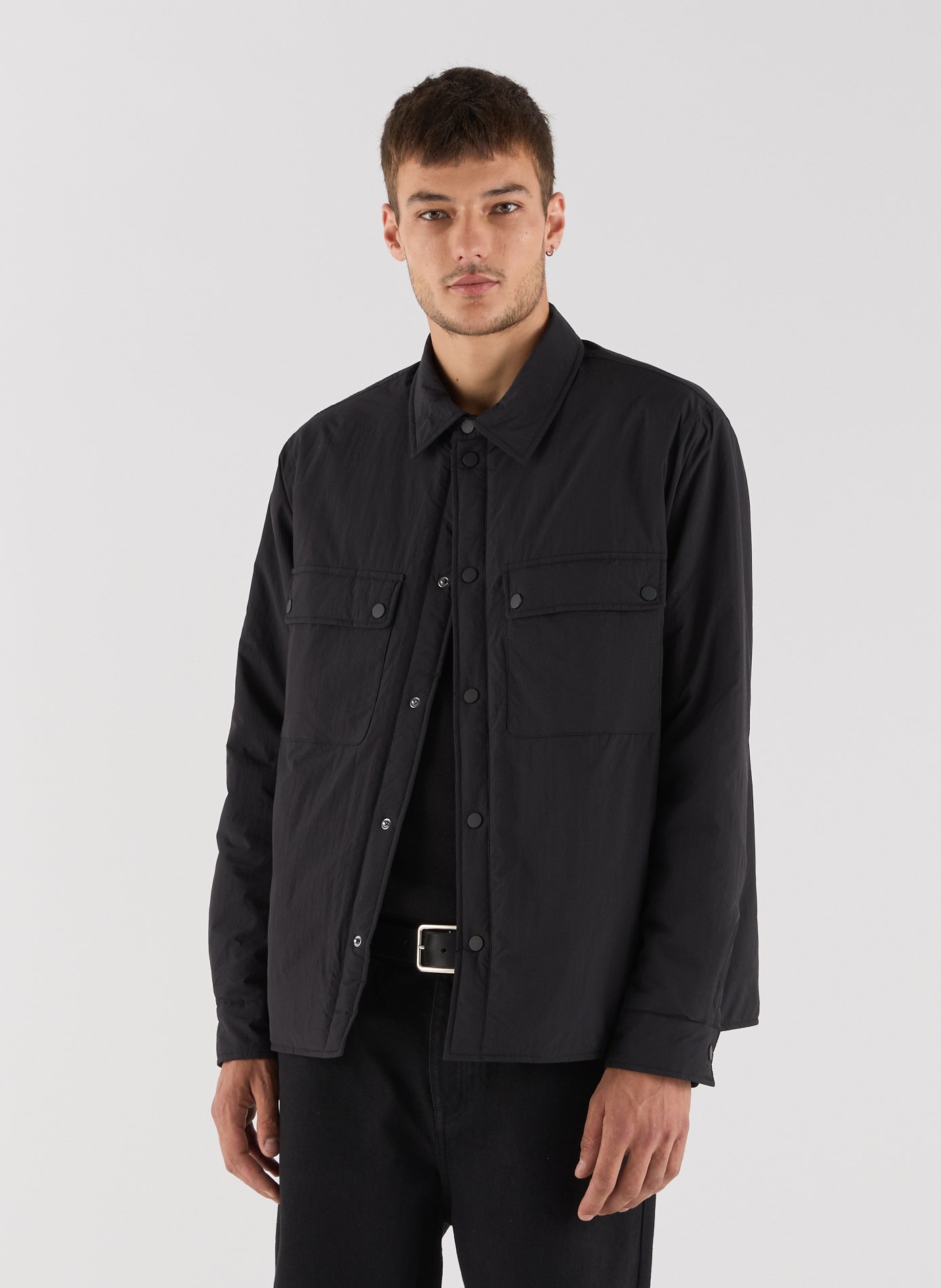 Straight-cut jacket with classic collar SAISON 1865 Black