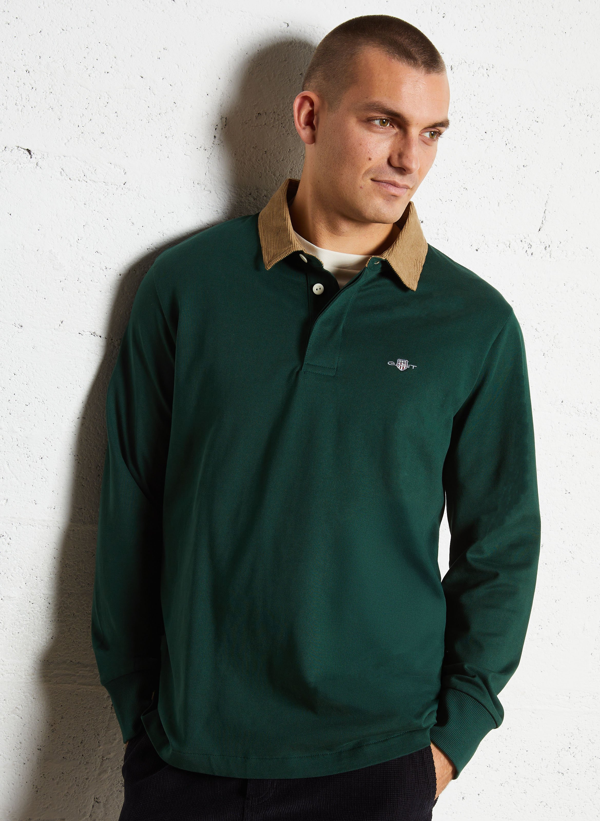 Polo manches longues en coton GANT