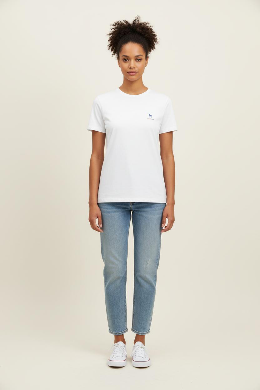 Tommy Badge T-shirt INES DE LA FRESSANGE - Seconde main White