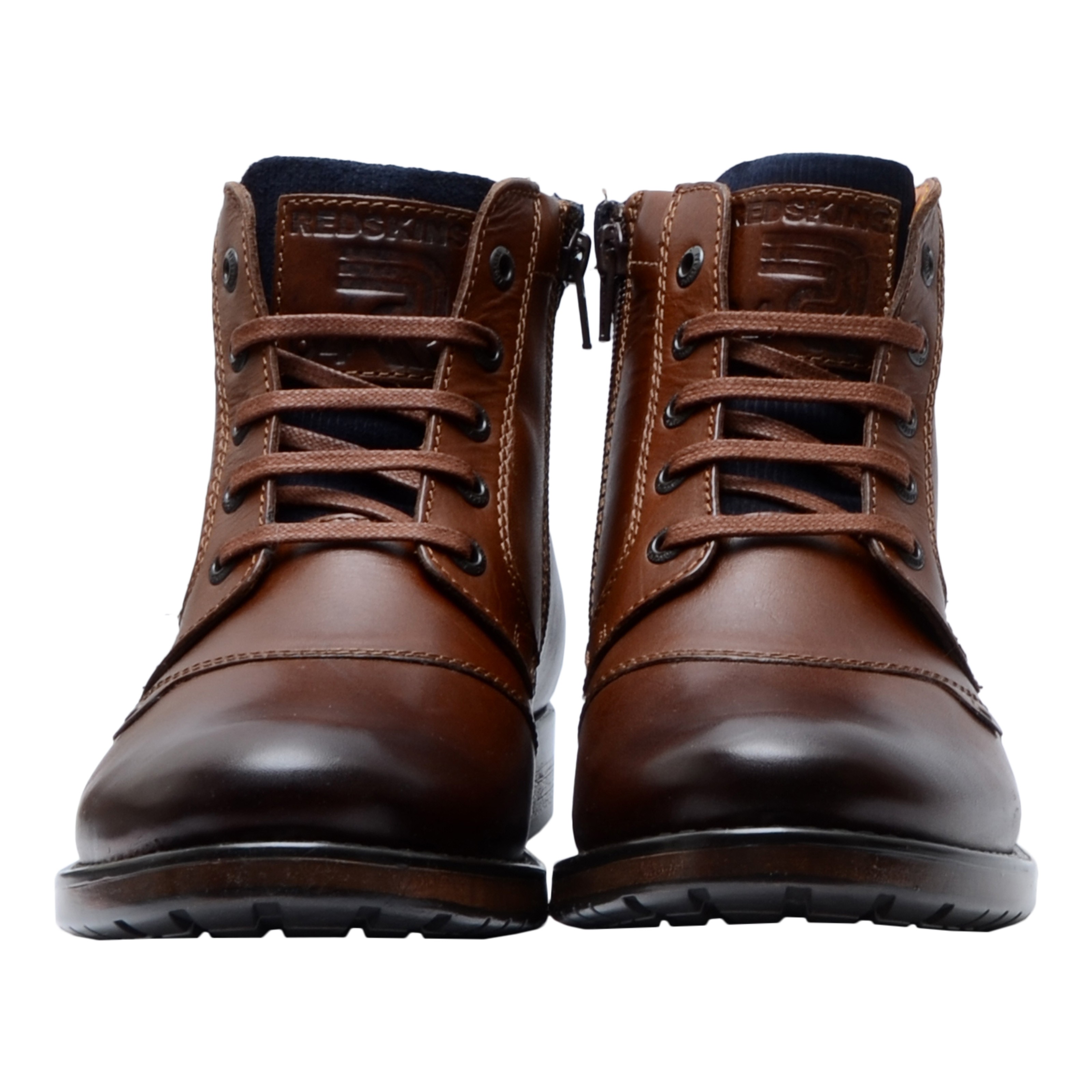 Leather ankle boot REDSKINS Brown