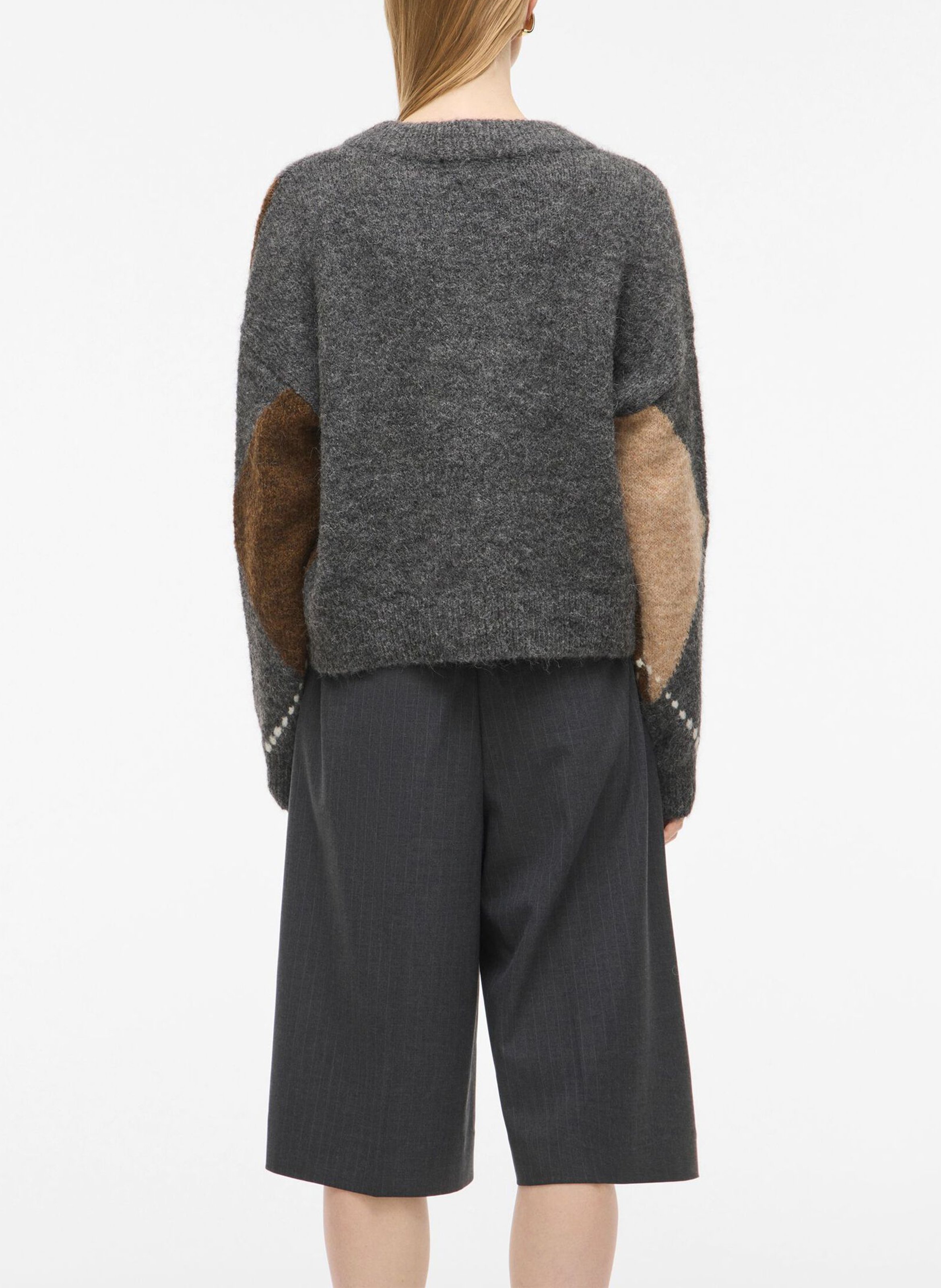 Trui met opstaande kraag ROUGE EDIT Grijs