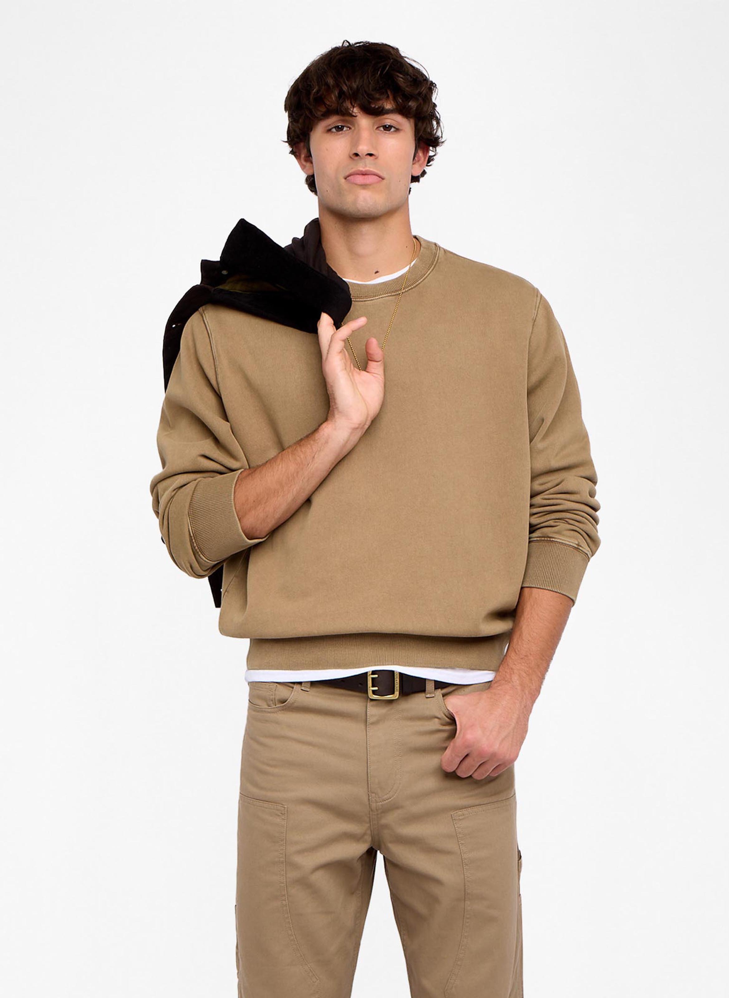 Rechte sweater met borduursels op de rug ZADIG&VOLTAIRE Beige