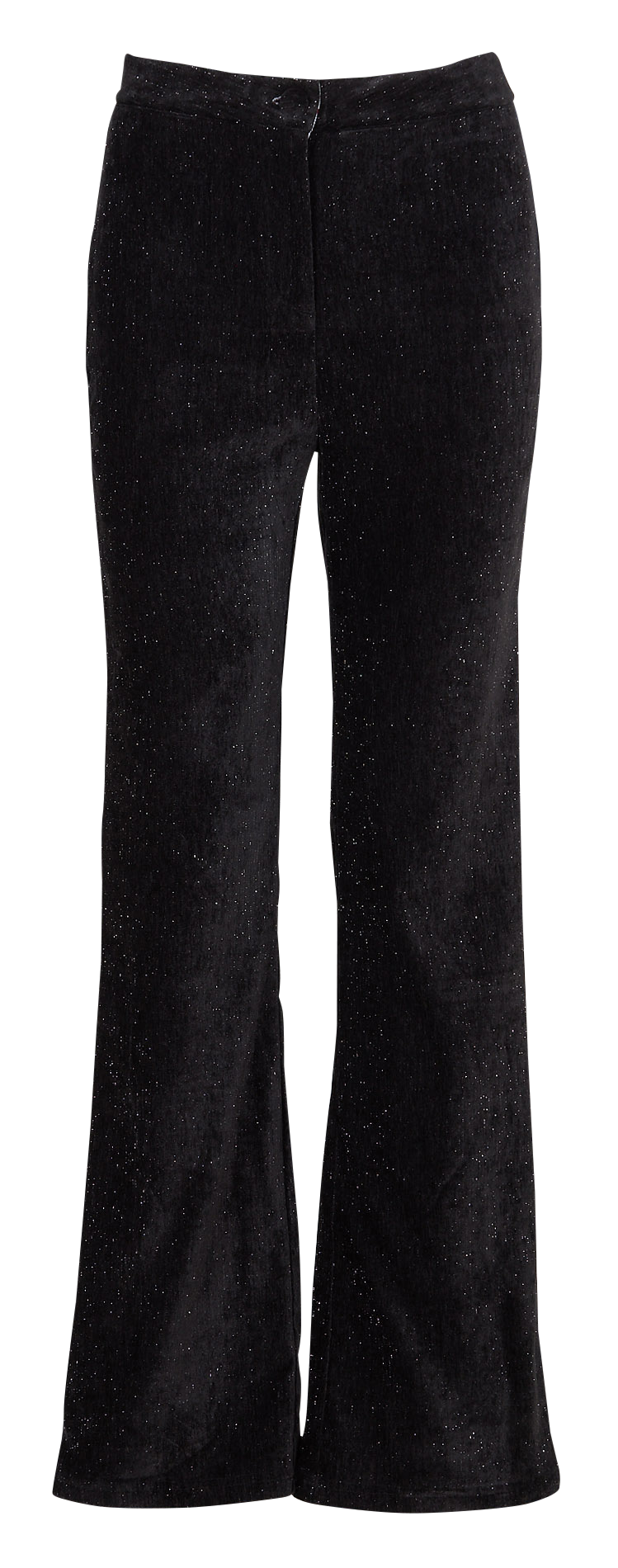 Pantalon flare en velours pailleté LA PETITE ETOILE Noir