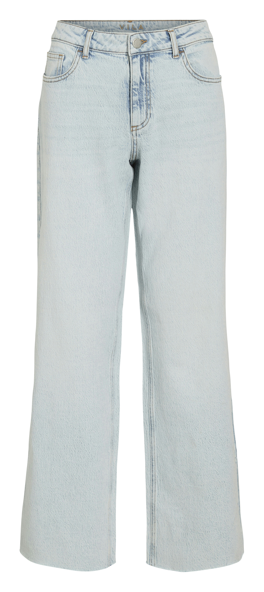 - Straight Cut Jeans
- 5 Taschen
- Gerader Schnitt
- Stone-Washed-Optik VILA Blau