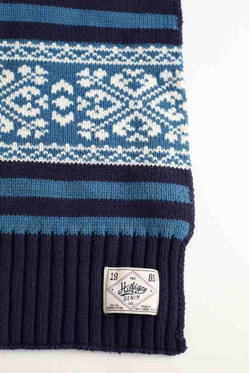 Scarf TOMMY HILFIGER - SECONDE MAIN Blue