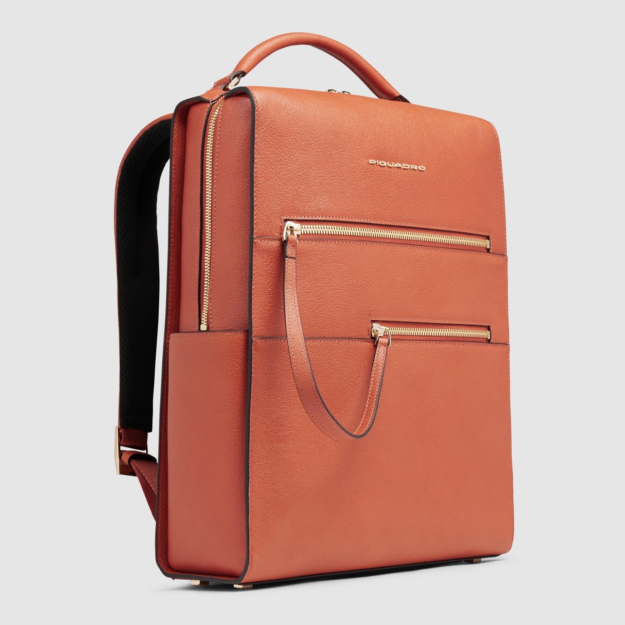 Expandable Laptop Backpack 15.6" PIQUADRO Orange