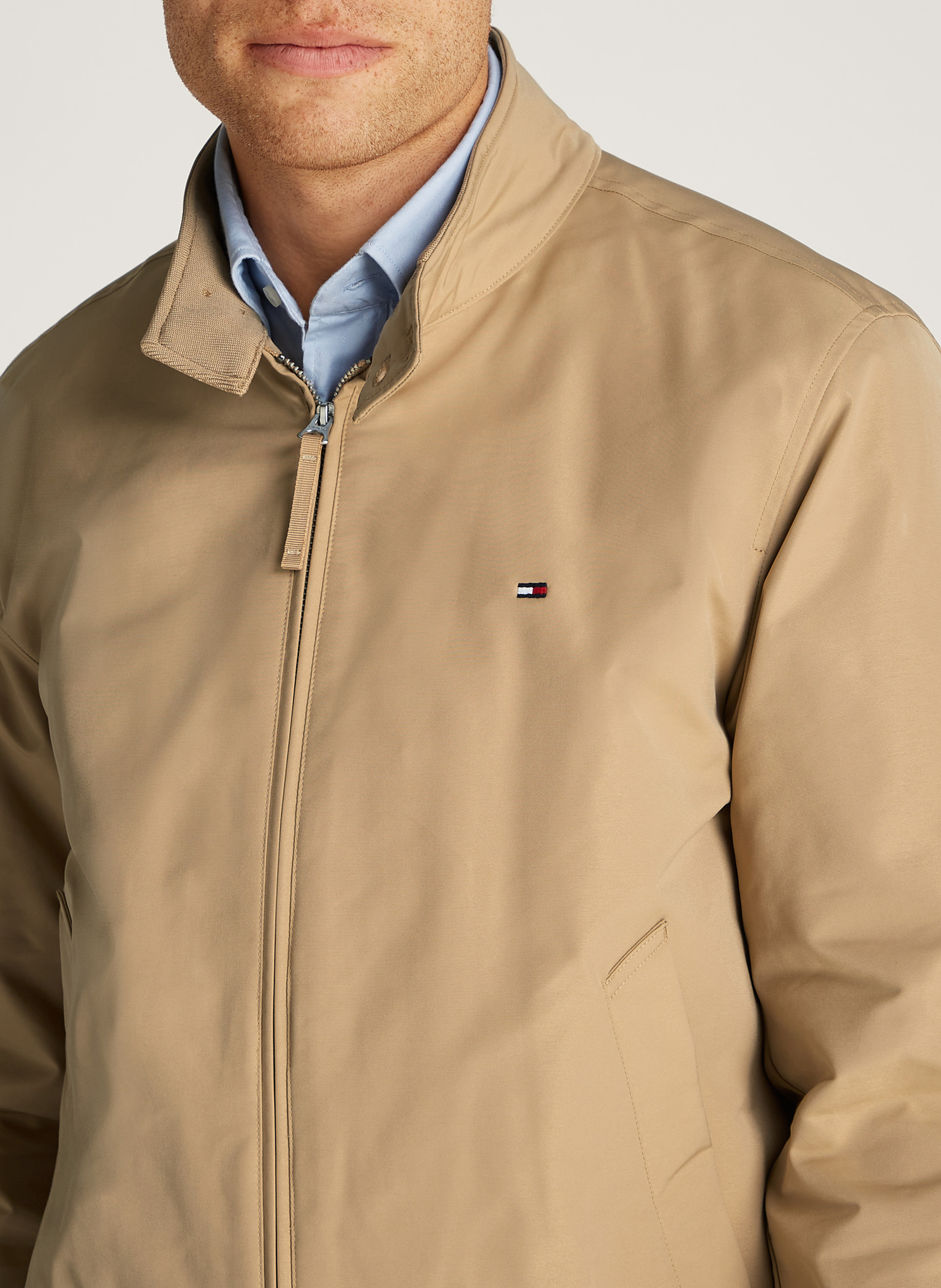 Veste ample à col montant boutonné TOMMY HILFIGER Beige