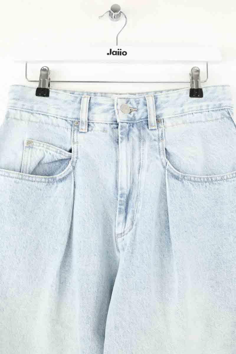 Straight cotton-blend pants ISABEL MARANT ÉTOILE - SECONDE MAIN Blue