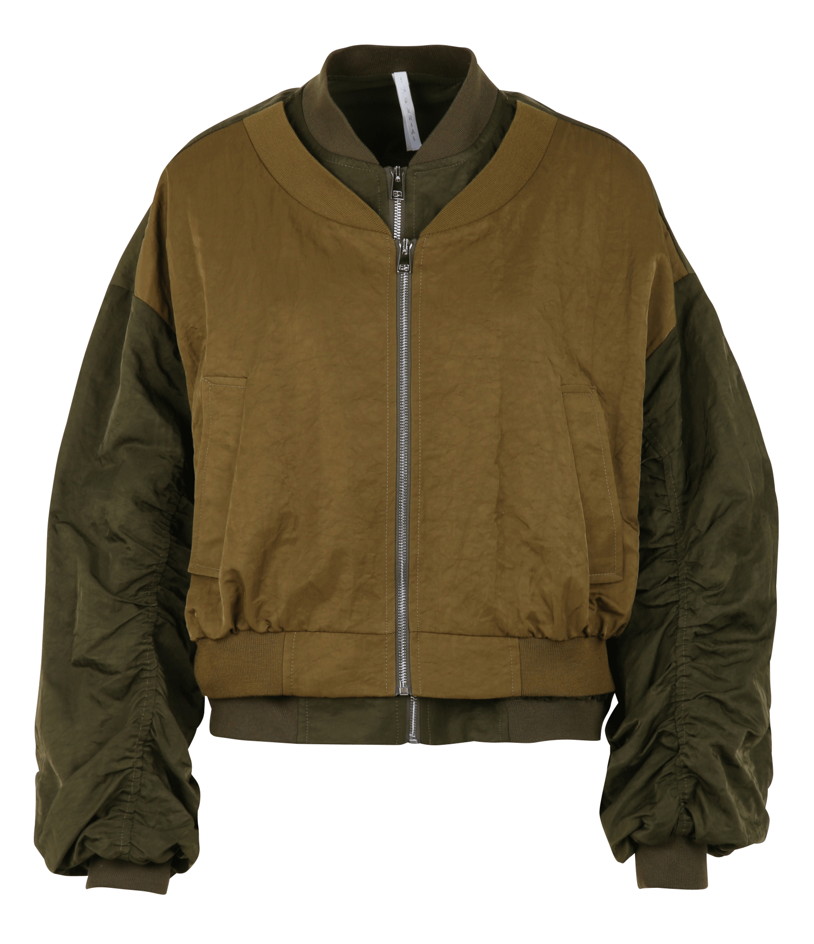 Veste unie courte avec double fermeture IMPERIAL Vert