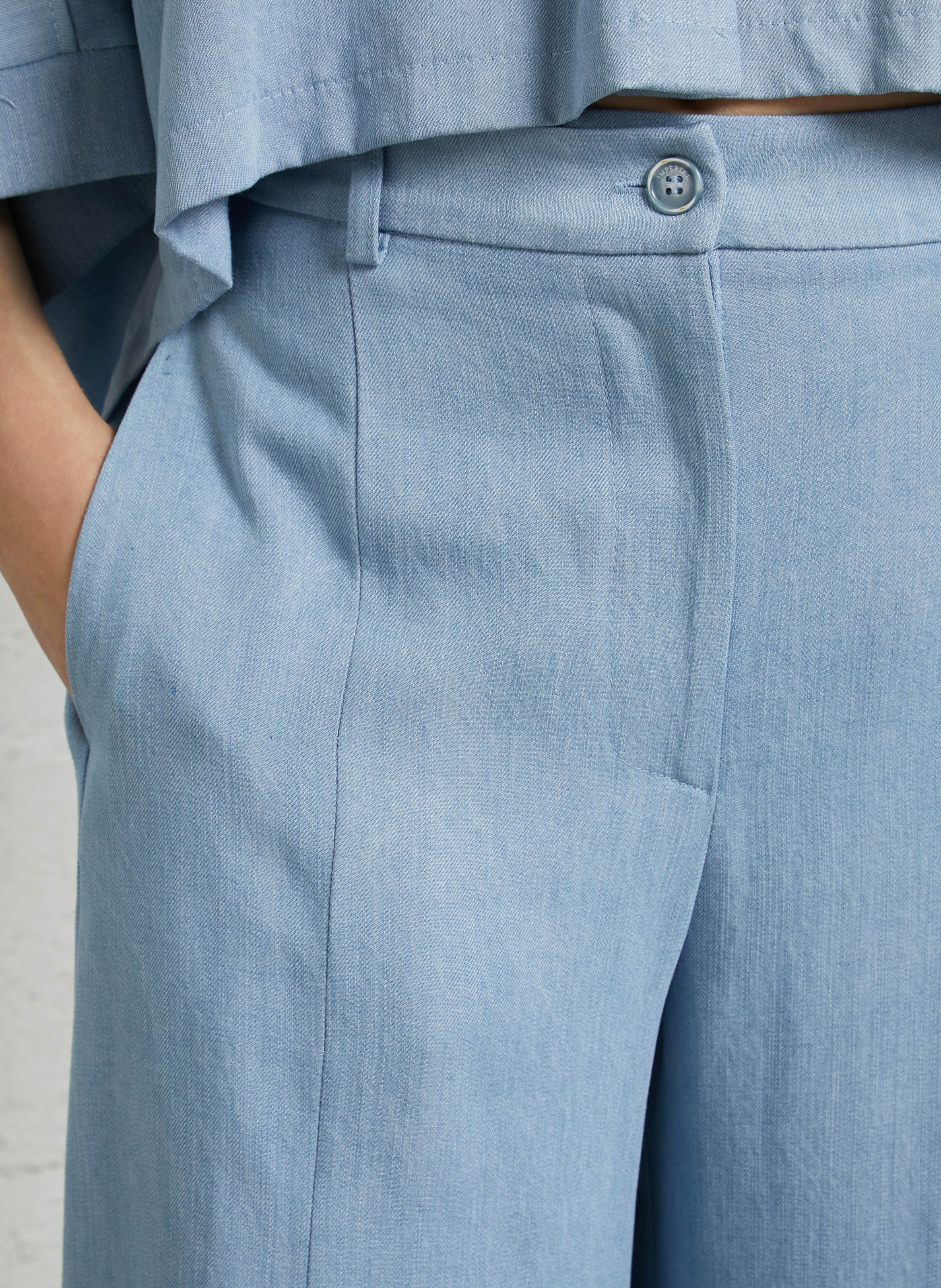 Wijde broek met bretels IMPERIAL Blauw