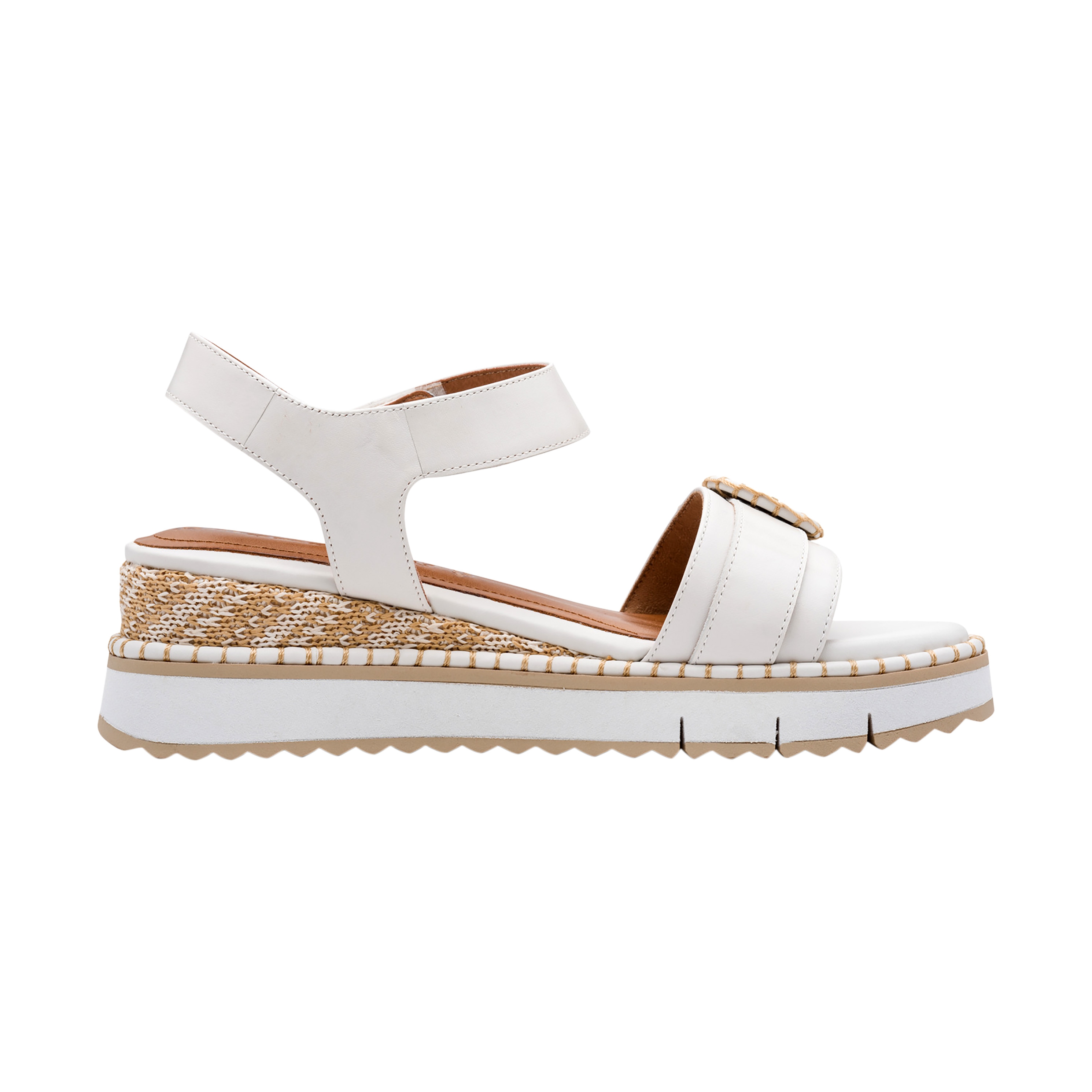 Sandales compensées cuir TAMARIS