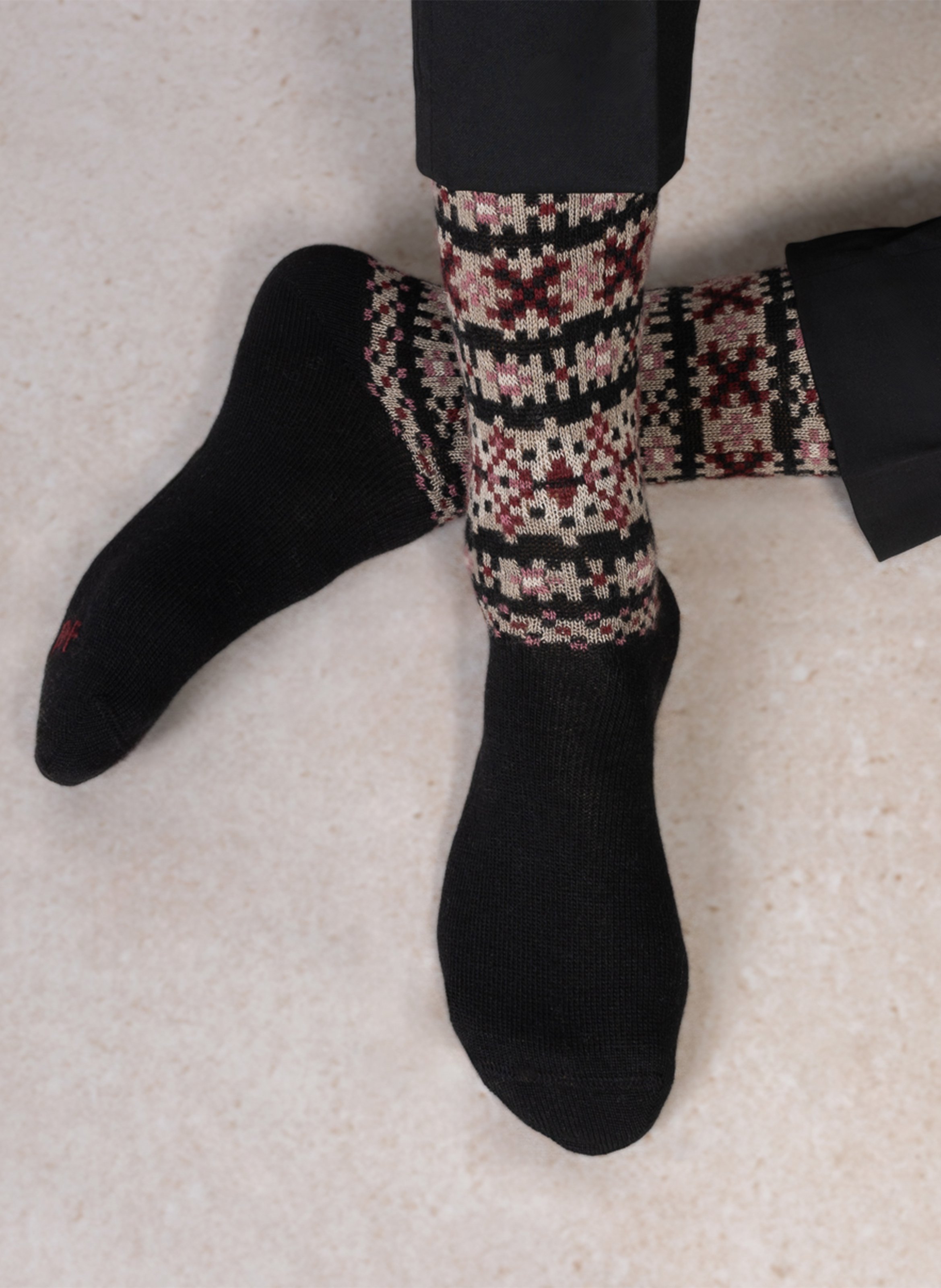 Halbhohe bedruckte Socken BLEUFORET
