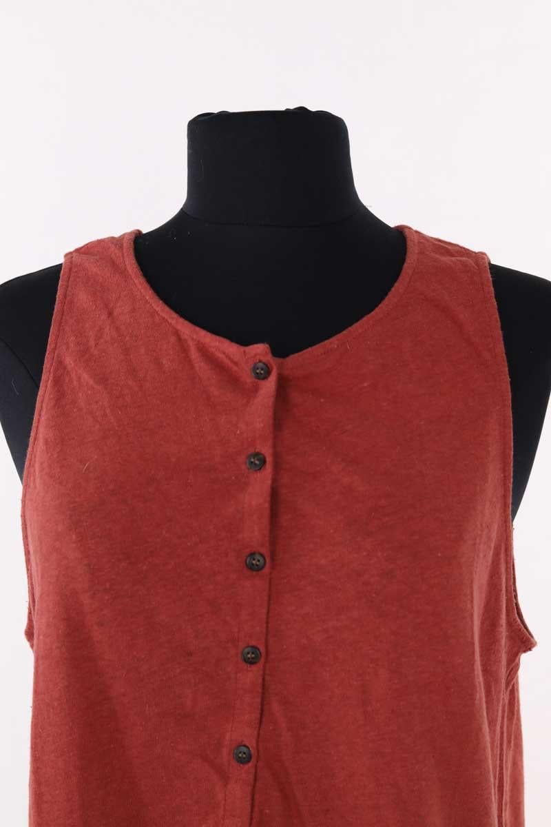 Top sans manche SEZANE - Seconde main Rouge