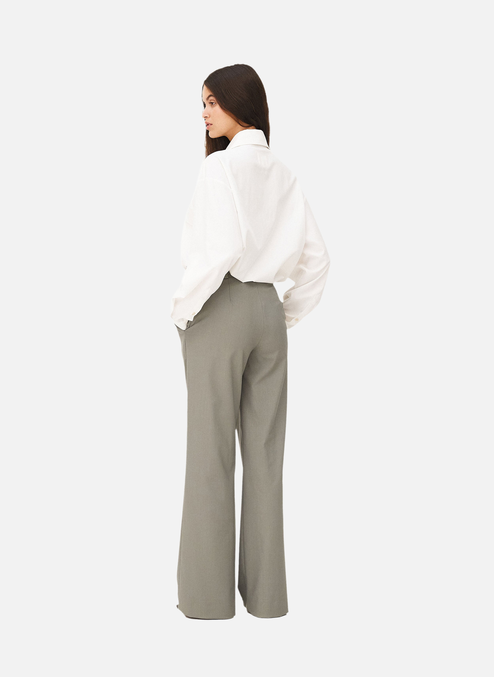 Flared pants EUCALYPTUS Noyoco Green