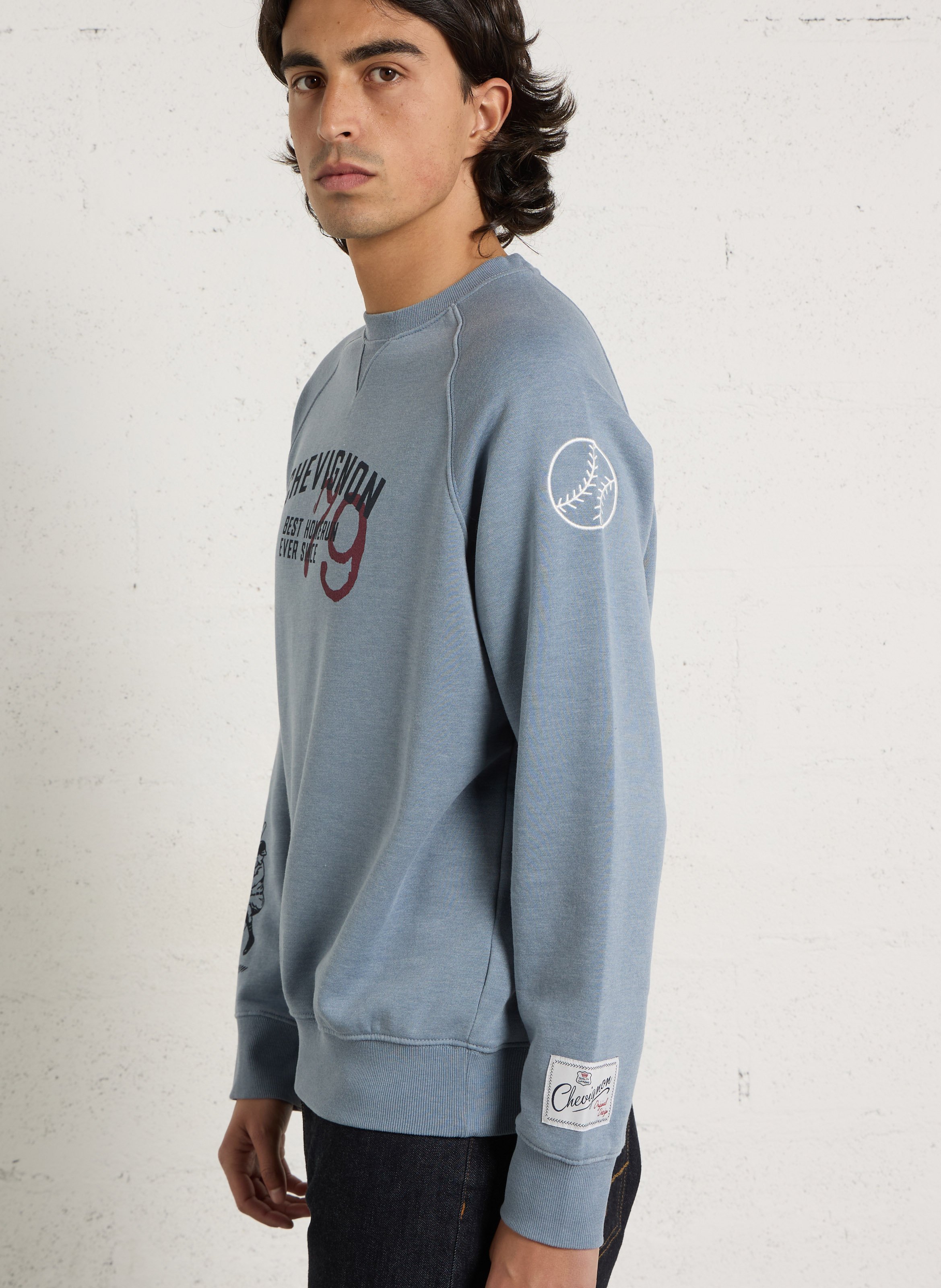 Effen sweater CHEVIGNON Blauw