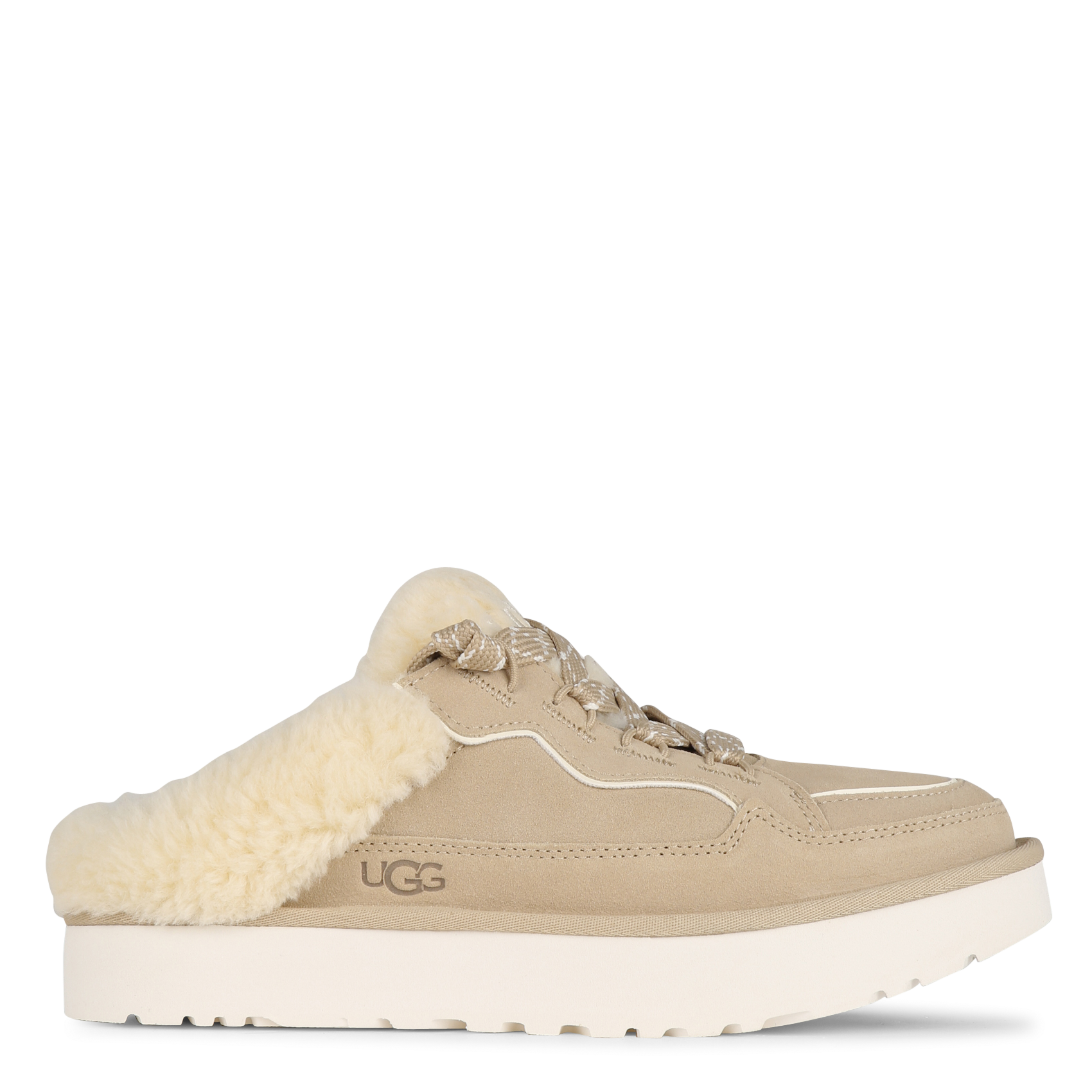 Zoccoli in pelle mista UGG Beige