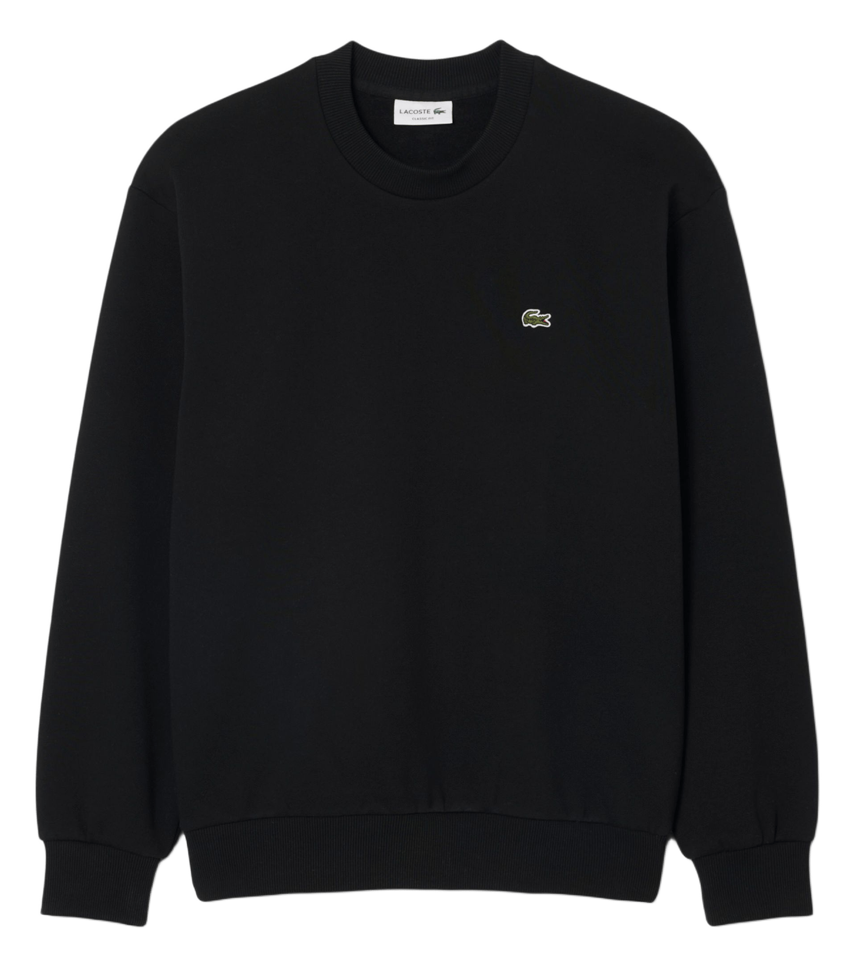Rundhals-Sweatshirt aus Baumwoll-Mix LACOSTE Schwarz
