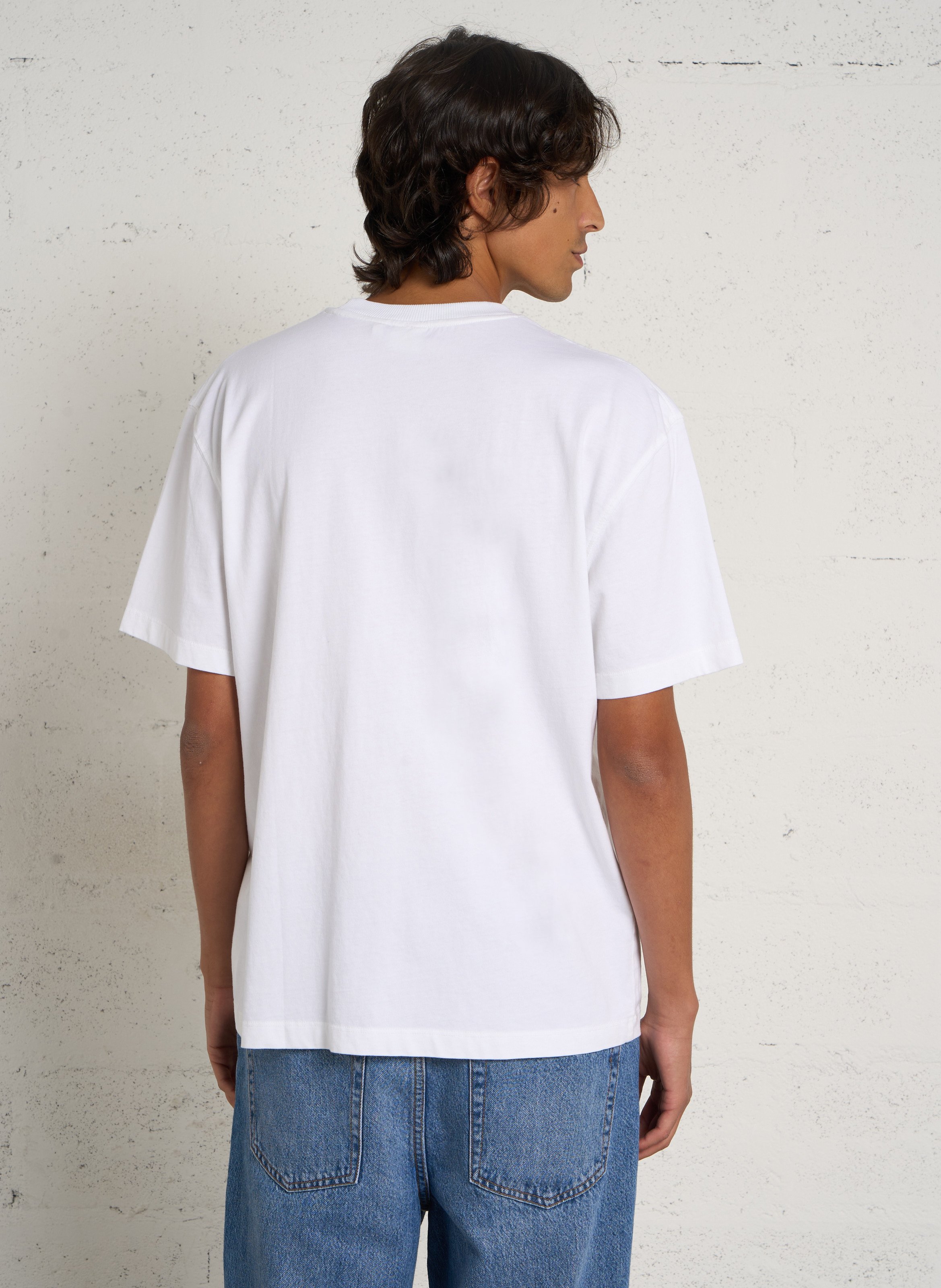 Gerade geschnittenes Baumwoll-T-Shirt PEPE JEANS Weiss