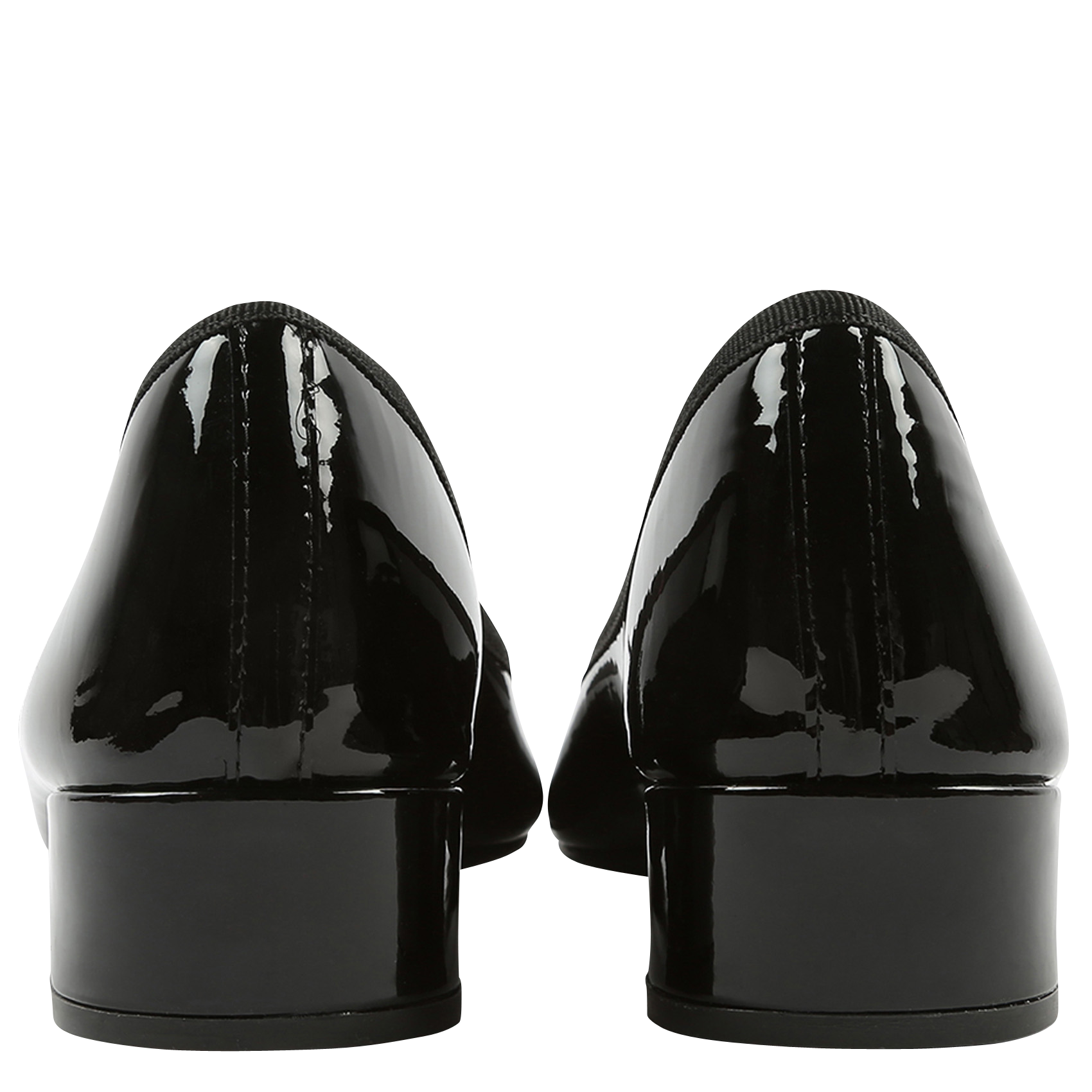 Ballerines à talons en cuir vernis REPETTO Noir