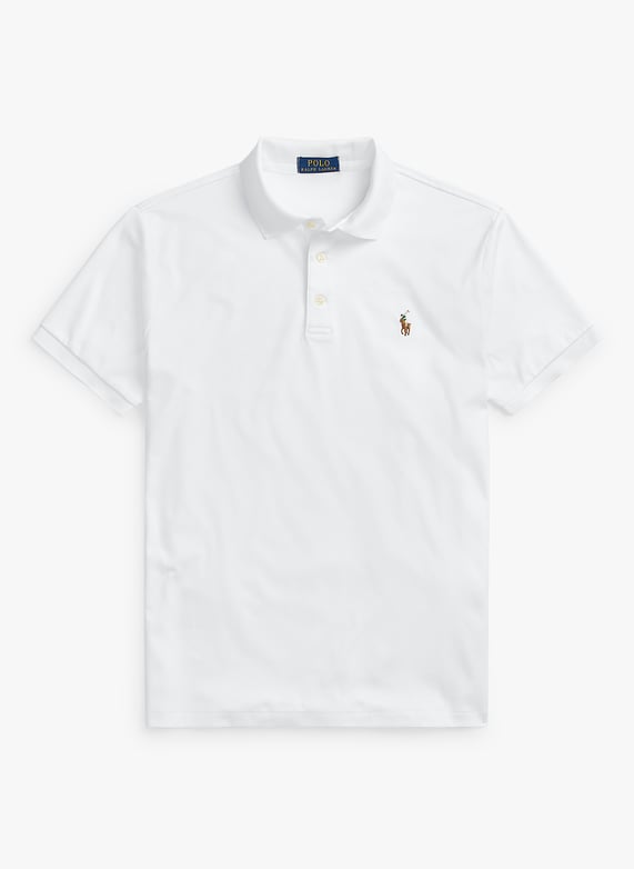 Slim fit Cotton Polo Shirt White Polo Ralph Lauren Men 710713130 003 WHITE Place des Tendances Europe