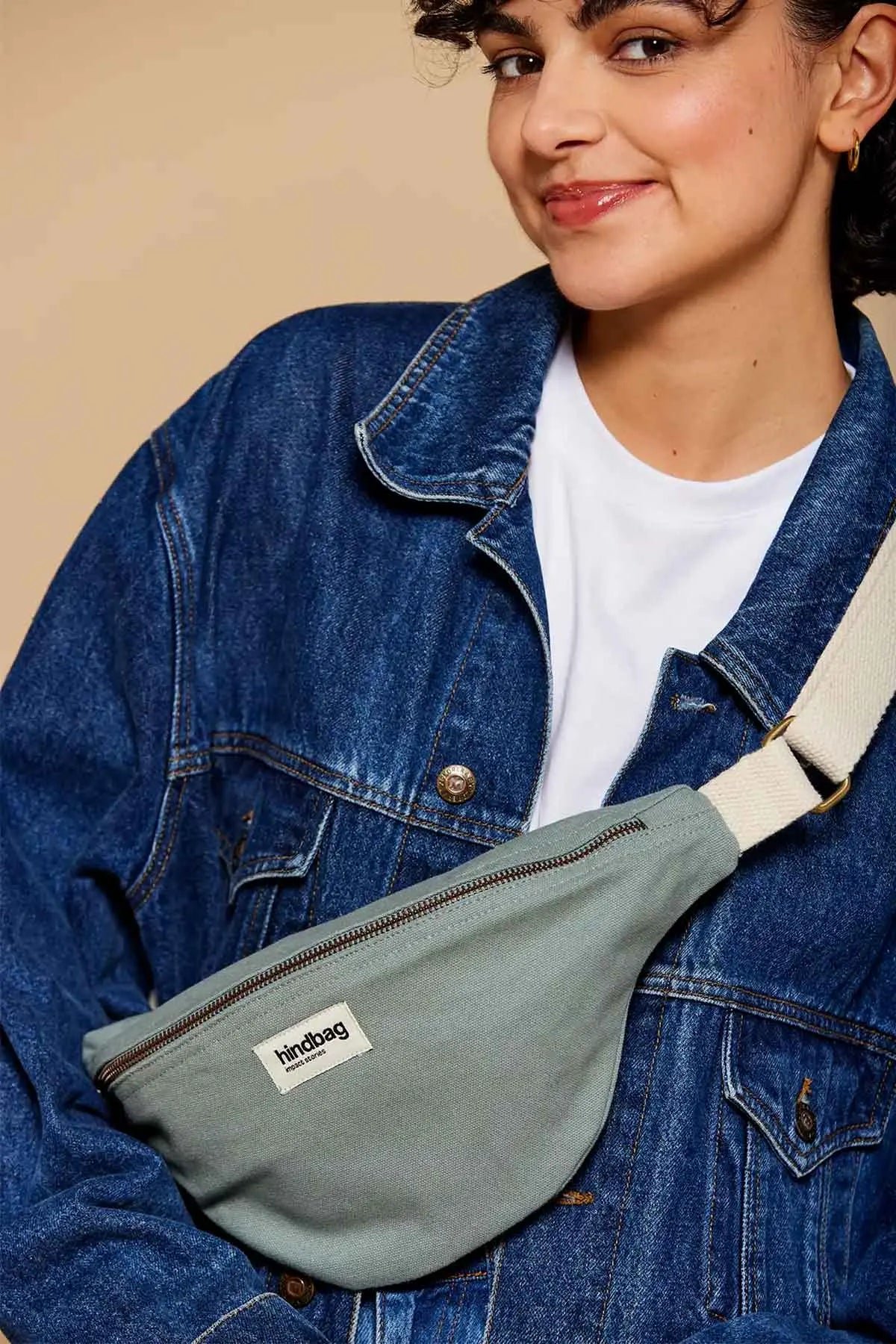 Cotton waist bag HINDBAG Green
