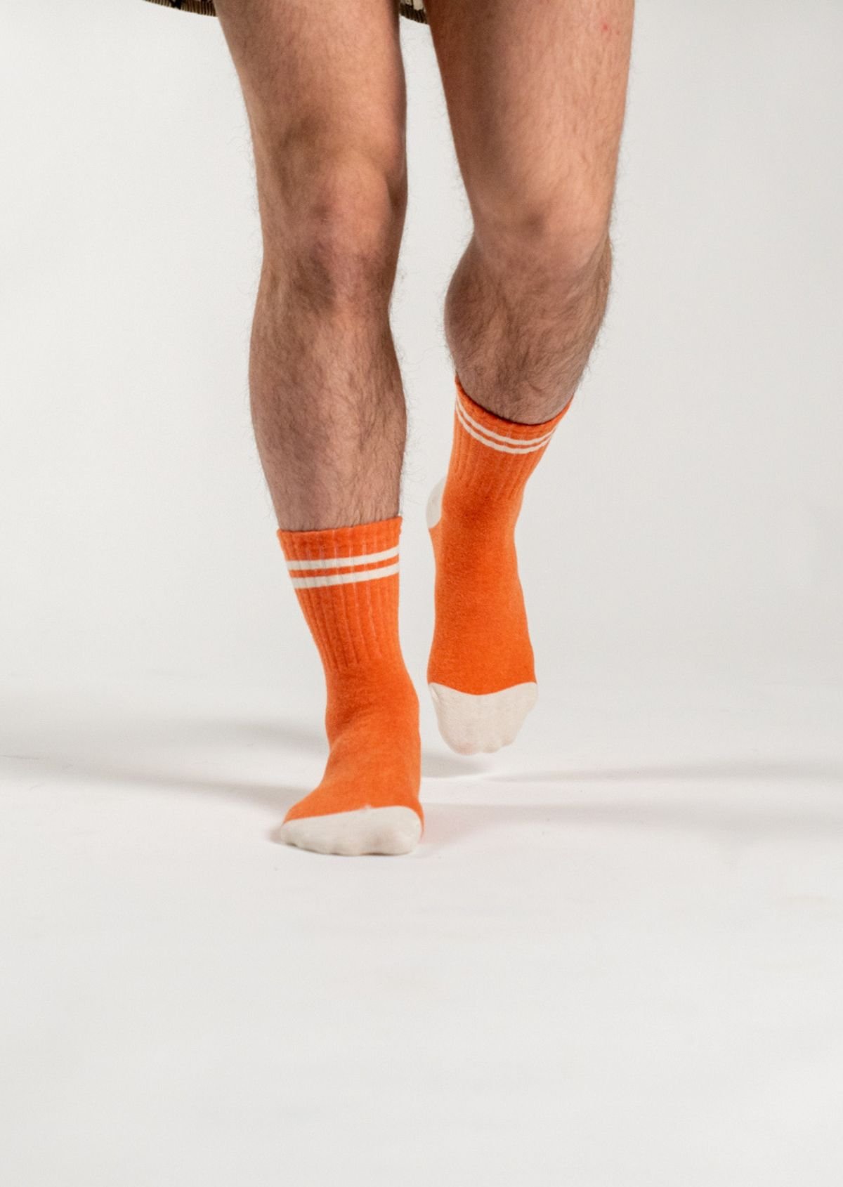 Combed Cotton Retro Socks BILLYBELT Orange