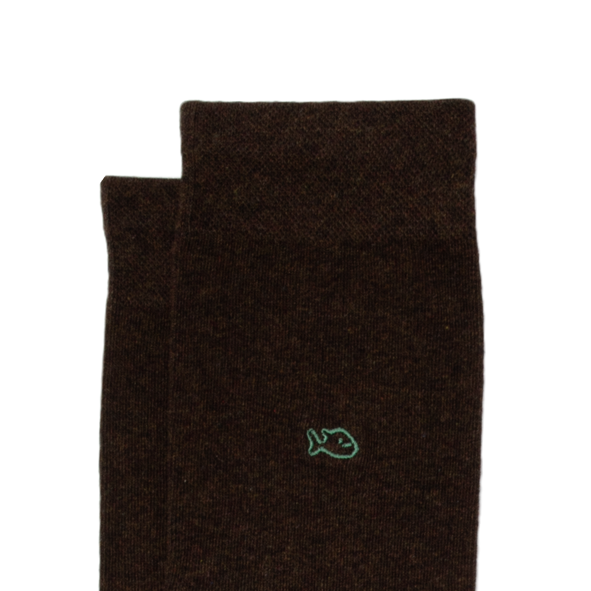 Solid combed cotton socks BILLYBELT Brown