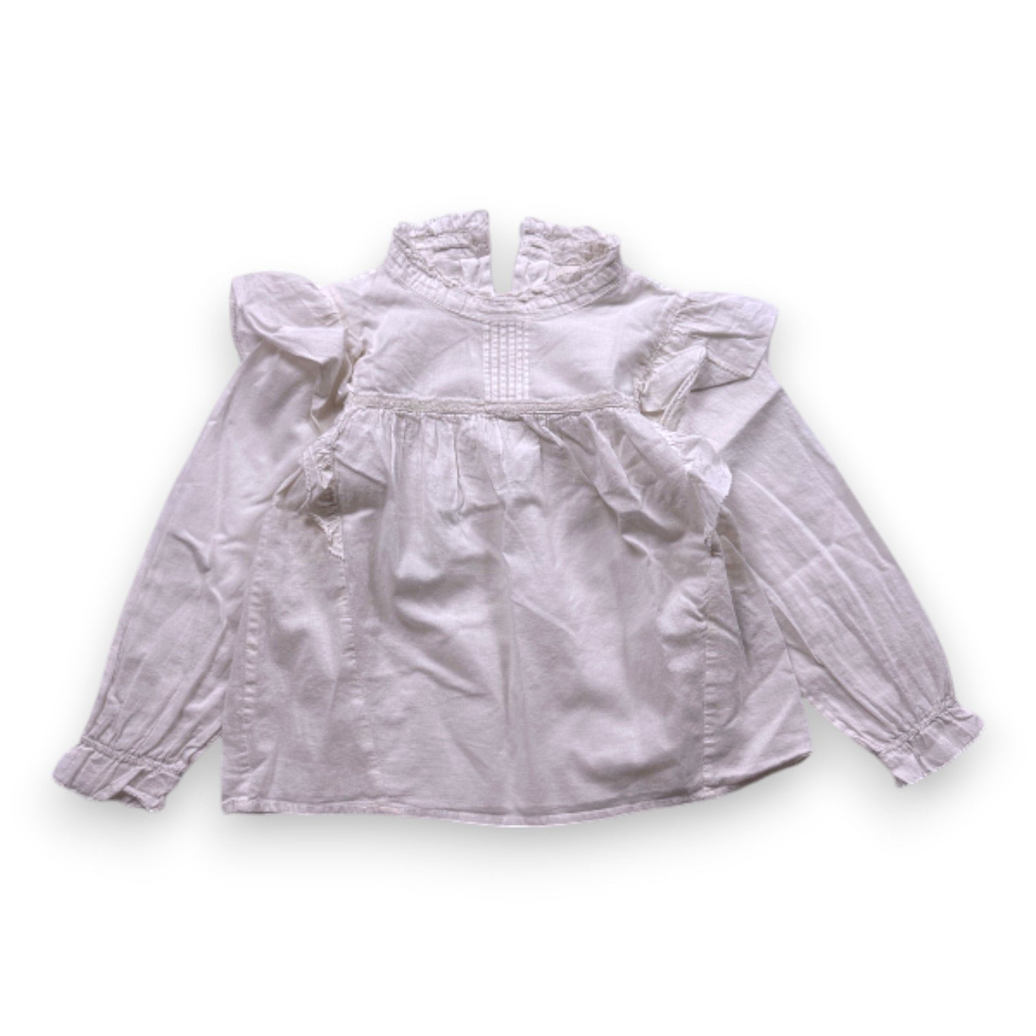 White child's blouse - 4 years LOUIS LOUISE - Seconde Main White