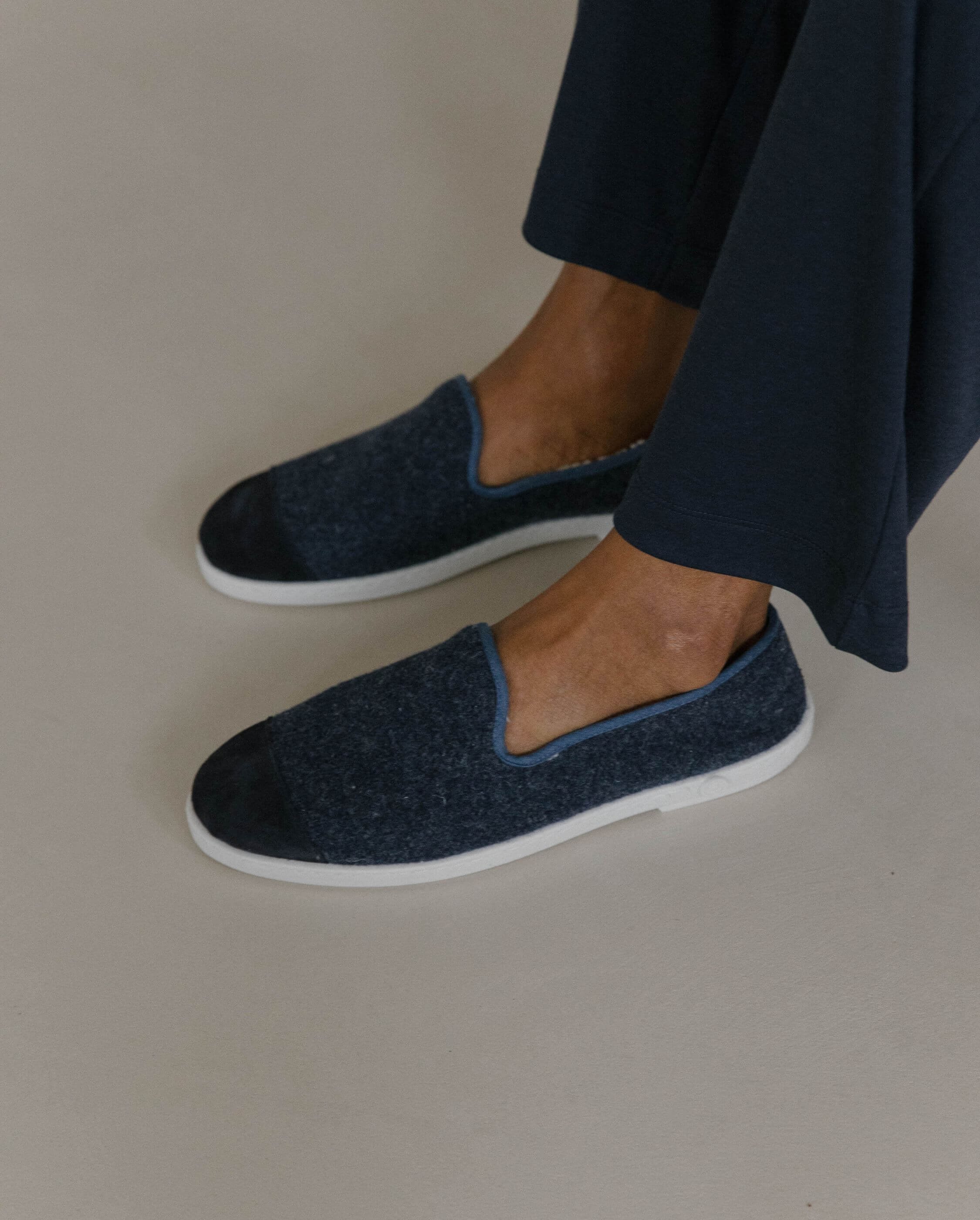 Chausson homme édition limitée, marine jean Marine jean Angarde