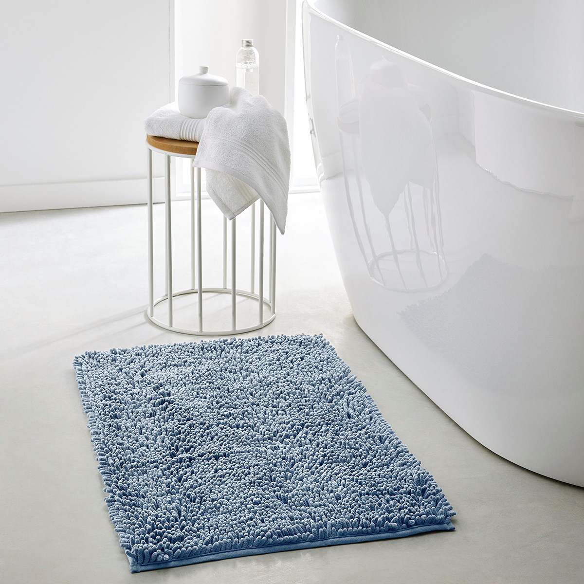 Plain bubble bath mat TODAY LINGE DE MAISON Blue