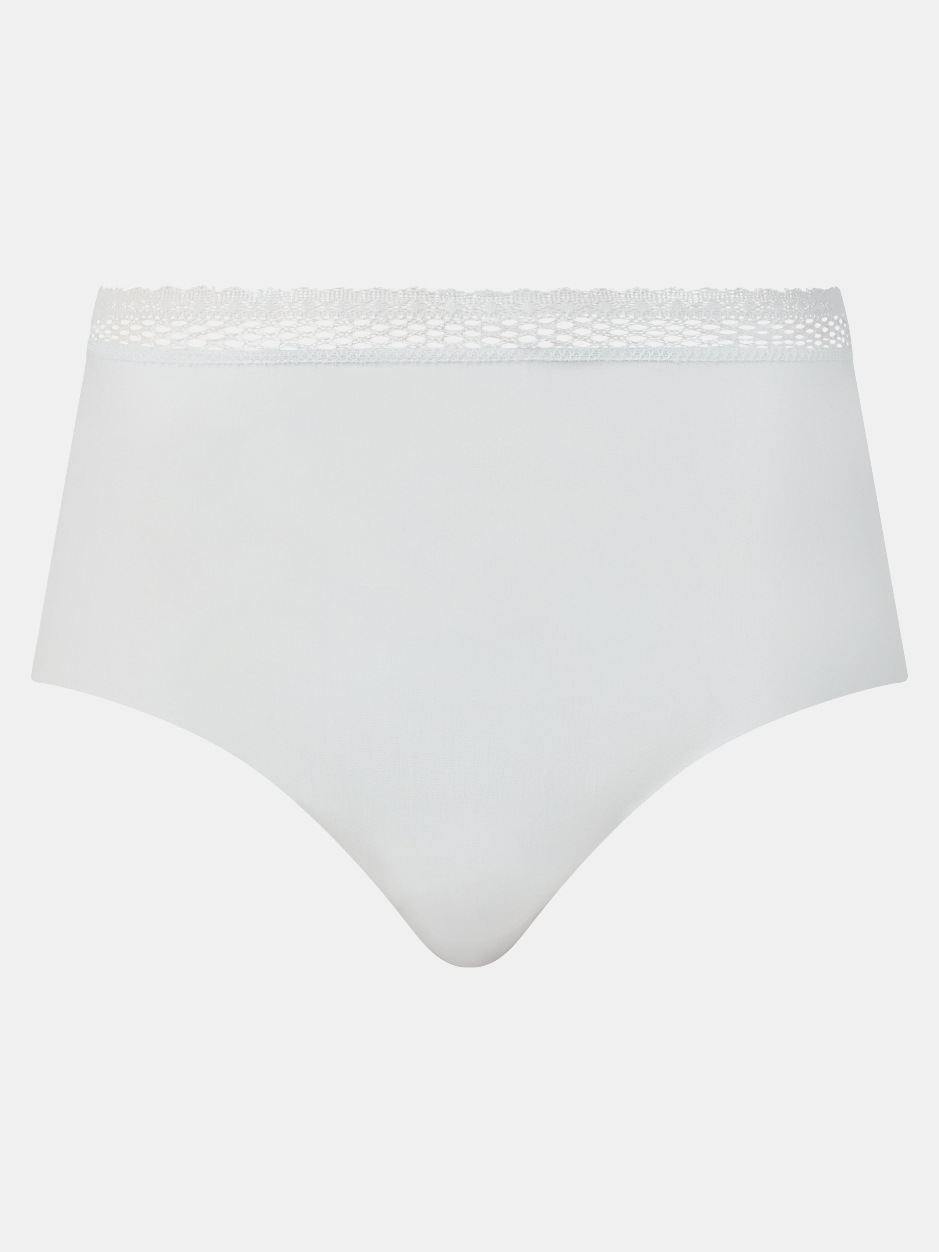 High-waisted lace panties CHANTELLE White