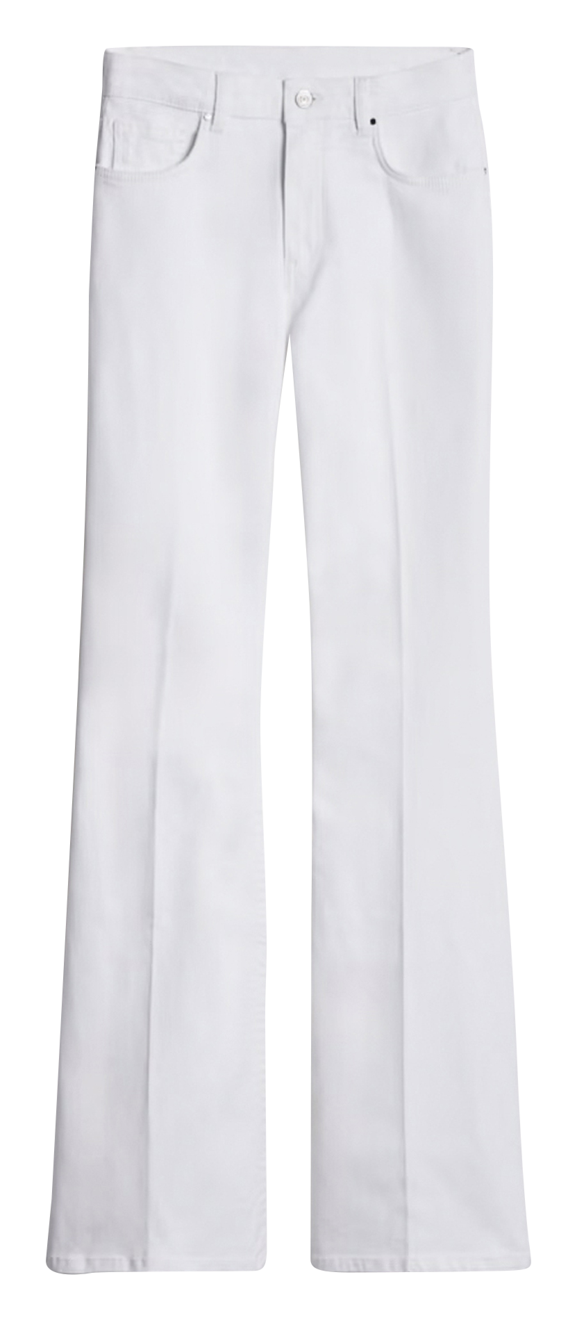 Jean flare en coton mélangé VANESSA BRUNO Blanc