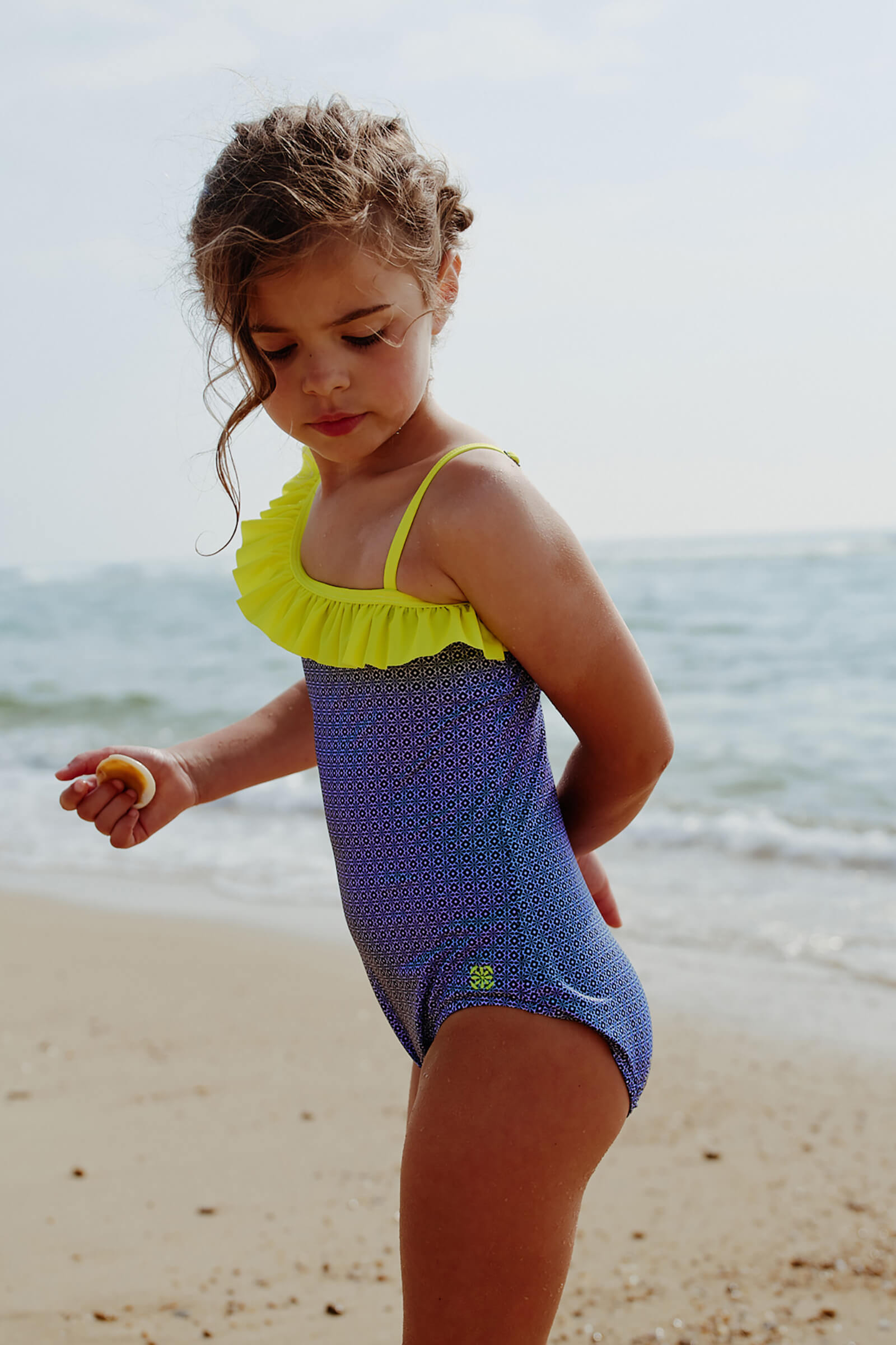 One-piece swimsuit - sunny azulejos GILI'S Blue