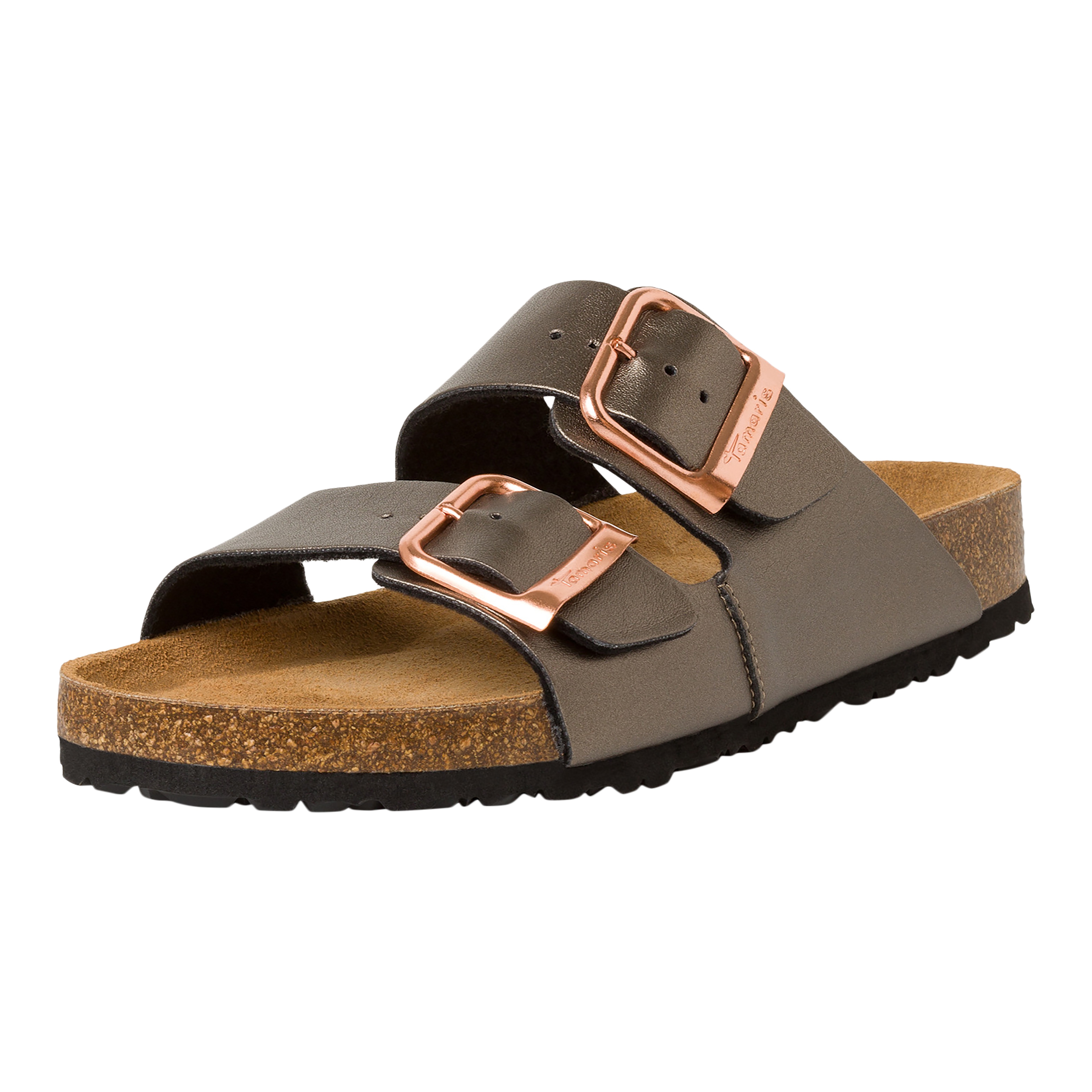 Flat slip-on mules TAMARIS Grey