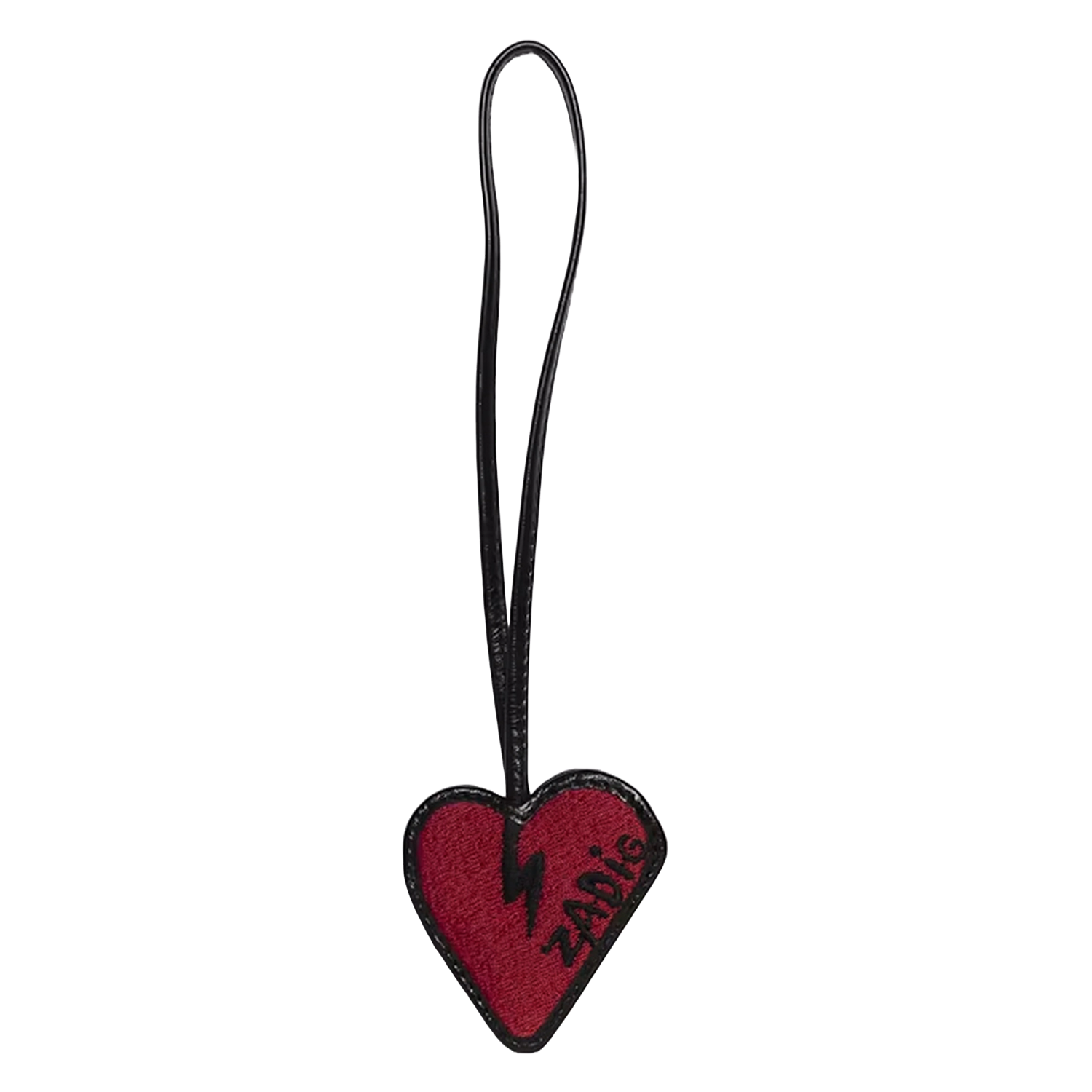 Charm cuore in pelle ZADIG&VOLTAIRE Nero
