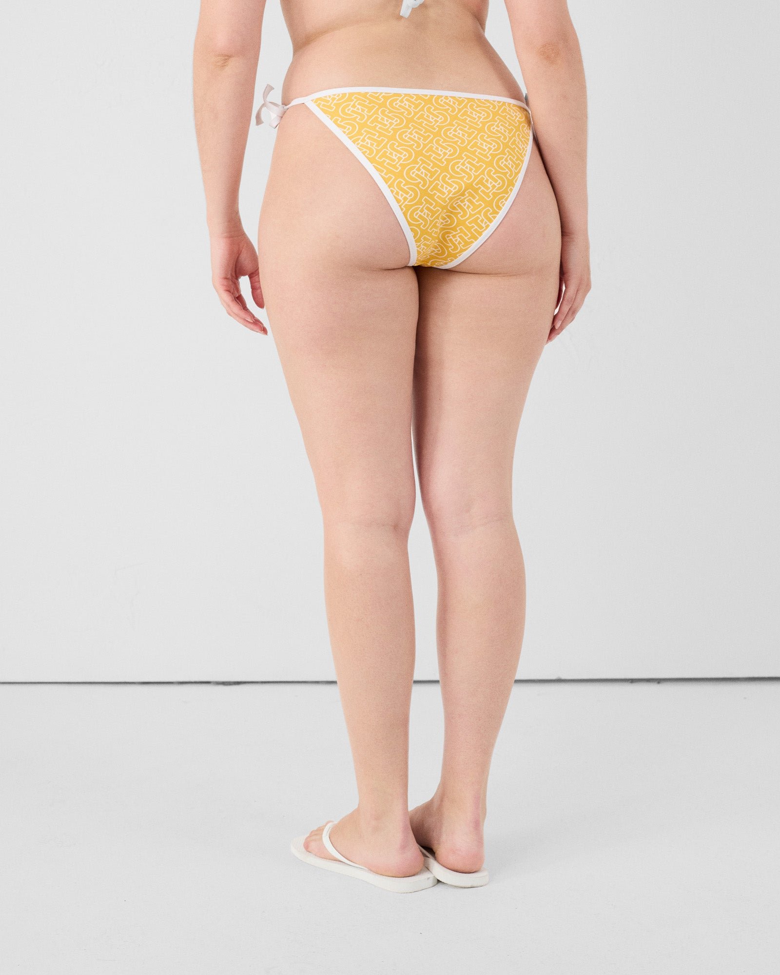 Bas de maillot de bain brésilien mono maddie monogram bottom JOTT Jaune