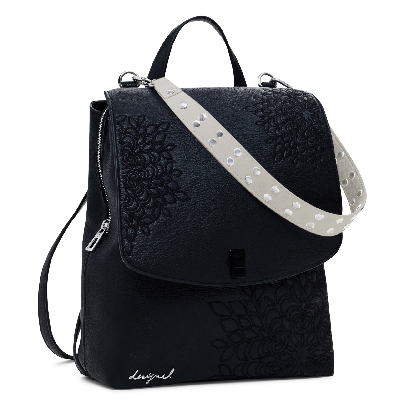 Rucksack mit Gravur DESIGUAL Schwarz