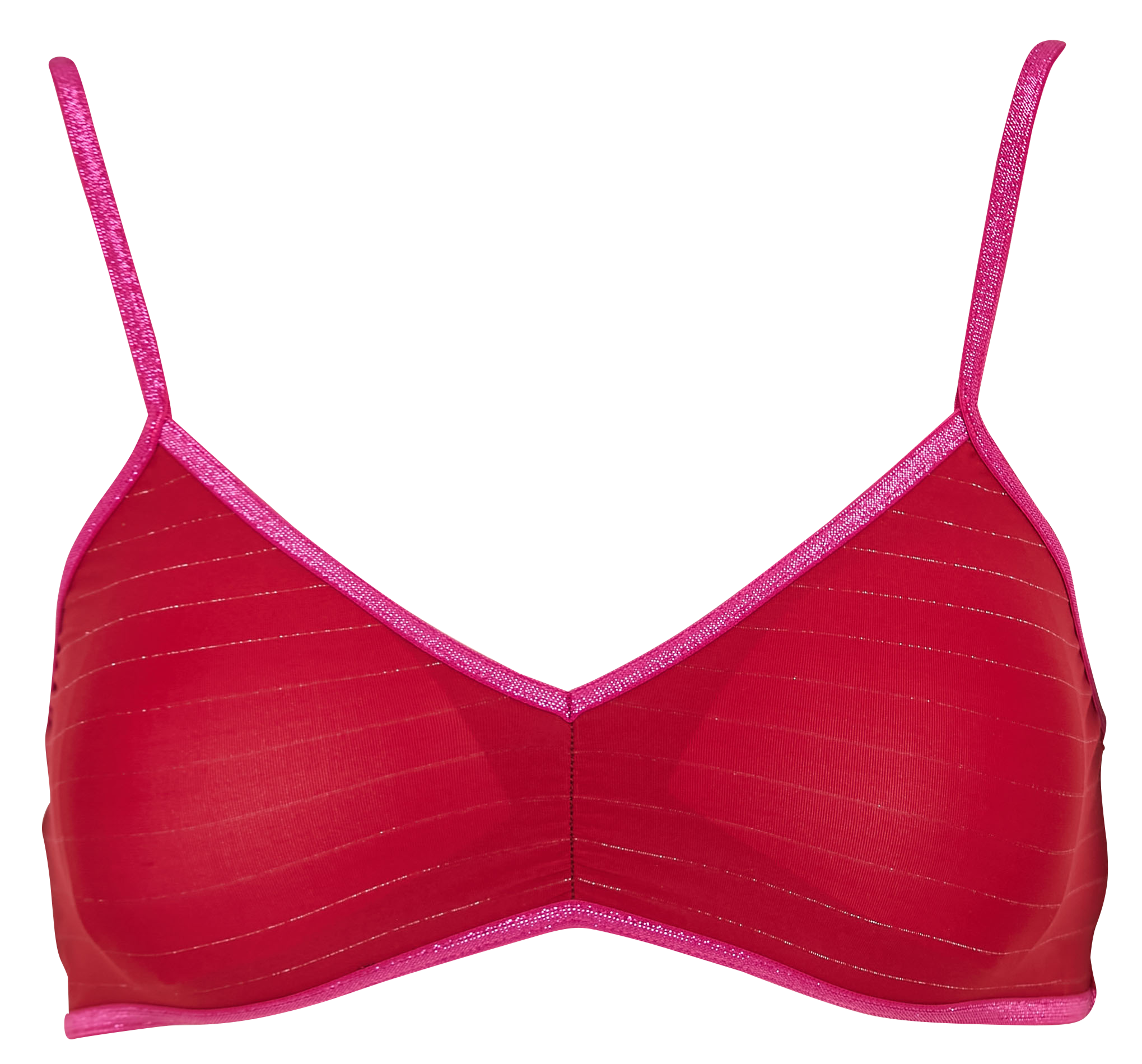 Bra with thin stripes LA NOUVELLE Red