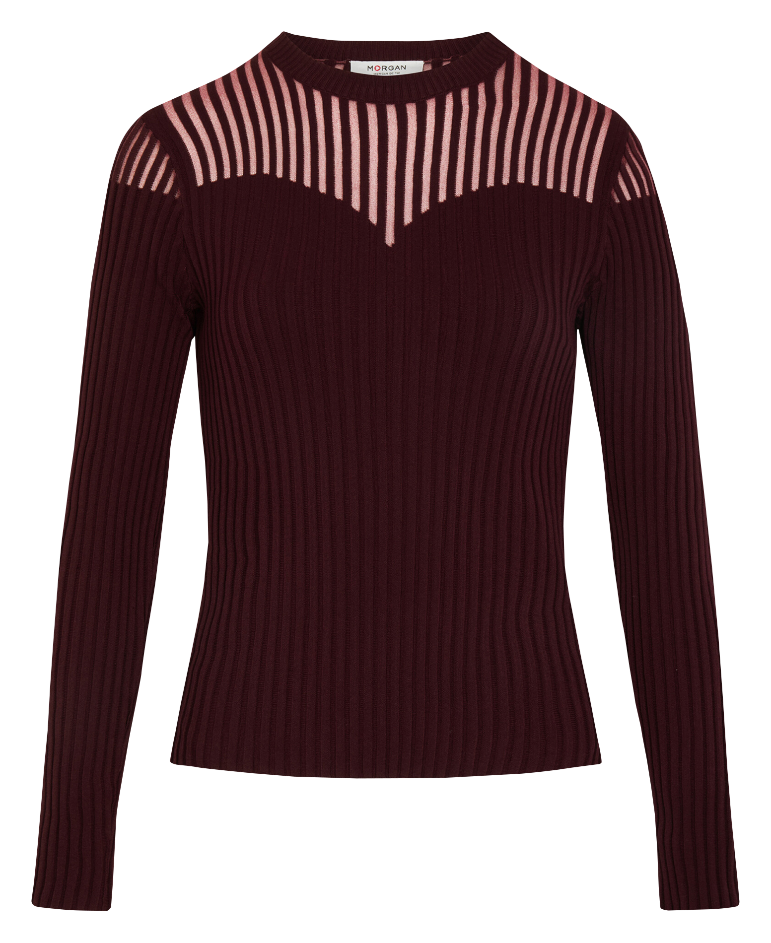 High-neck sweater MORGAN Purple