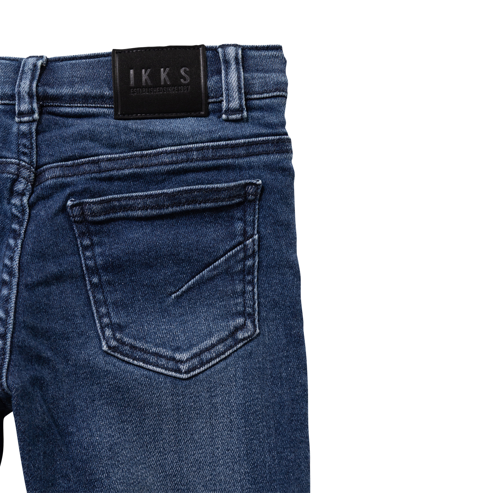 Cotton-blend straight jeans IKKS JUNIOR Blue