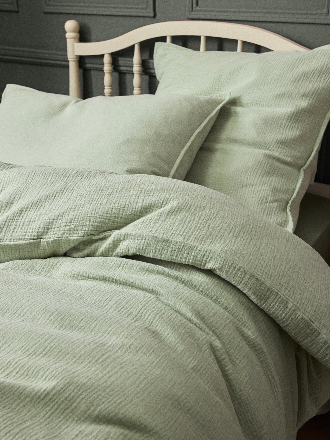 “Waffled” cotton gauze comforter cover CYRILLUS