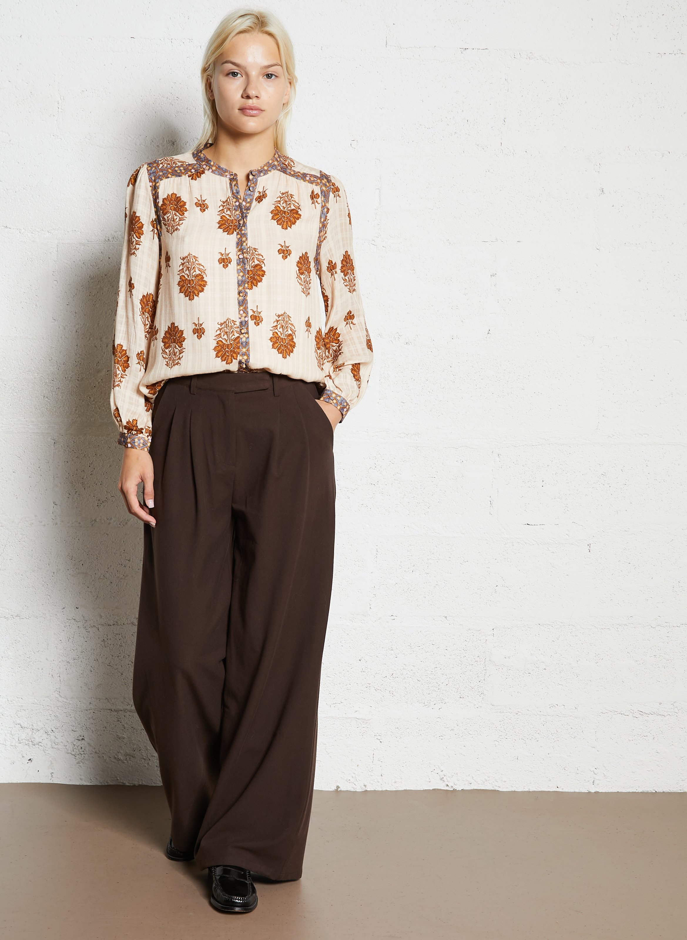 Chemise ample col mao LA PETITE ETOILE Multicolore