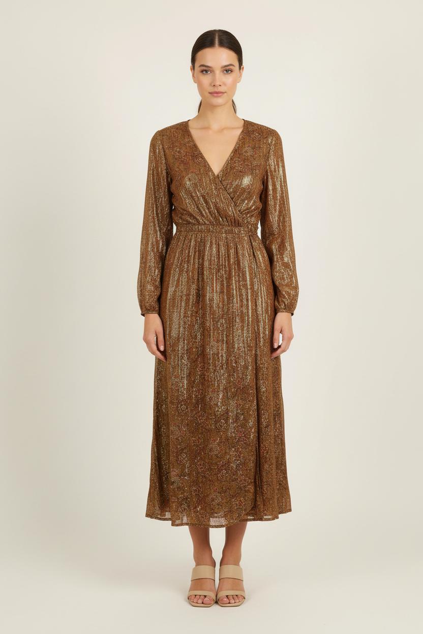 Long dress LOUISE MISHA - Seconde Main Brown