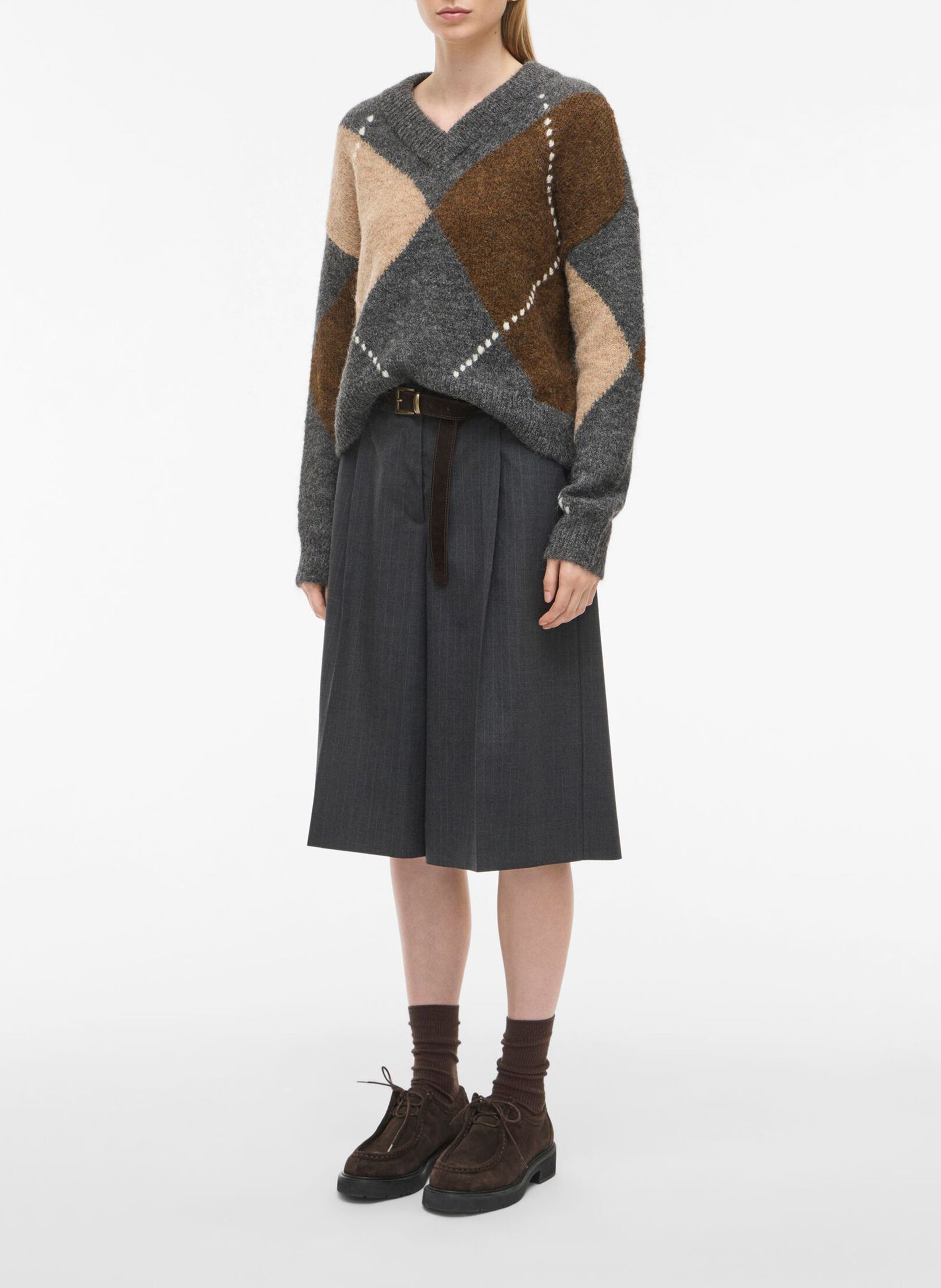 Trui met opstaande kraag ROUGE EDIT Grijs