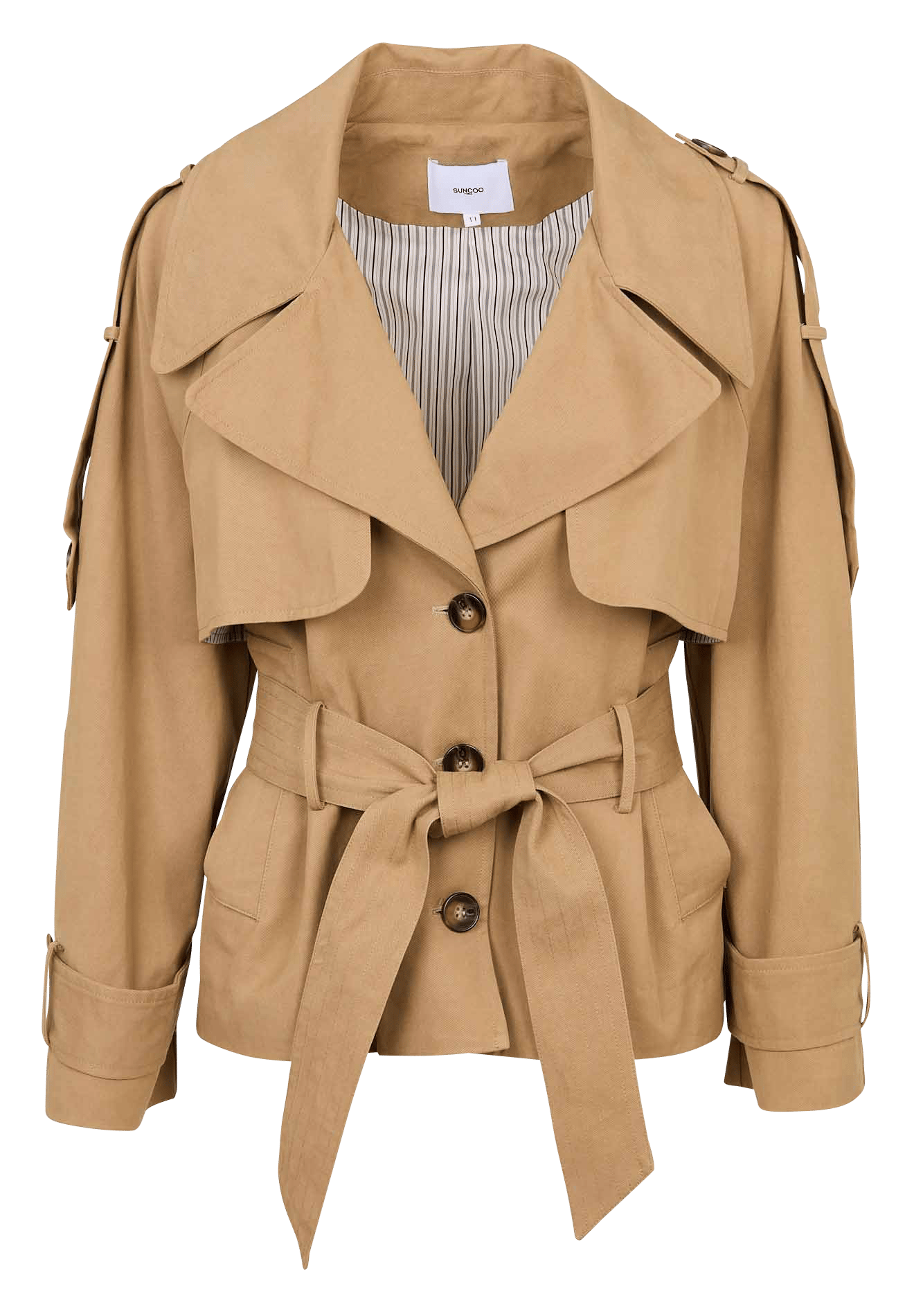 Katoenen jasje SUNCOO Beige