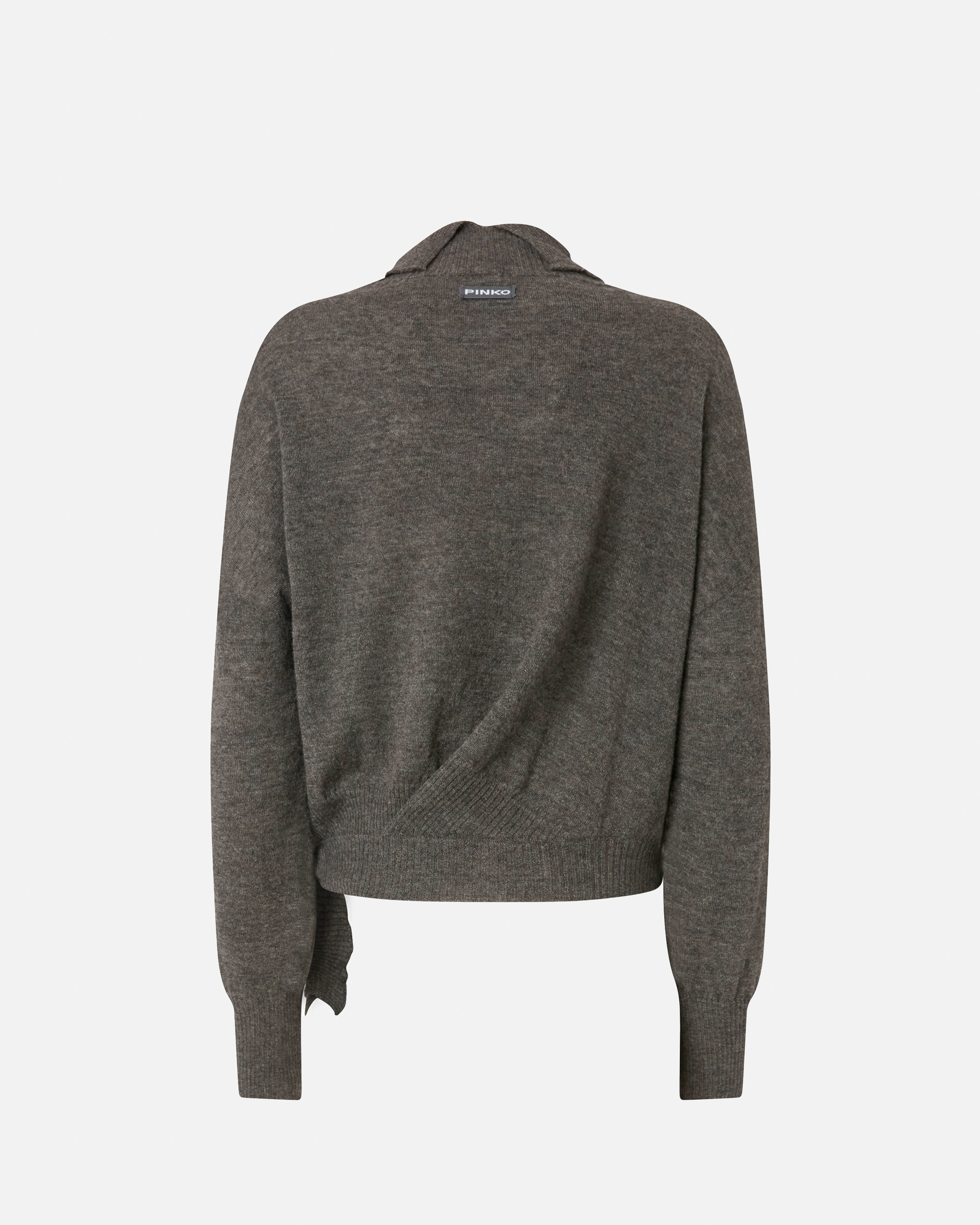 Knit turtleneck sweater PINKO Grey