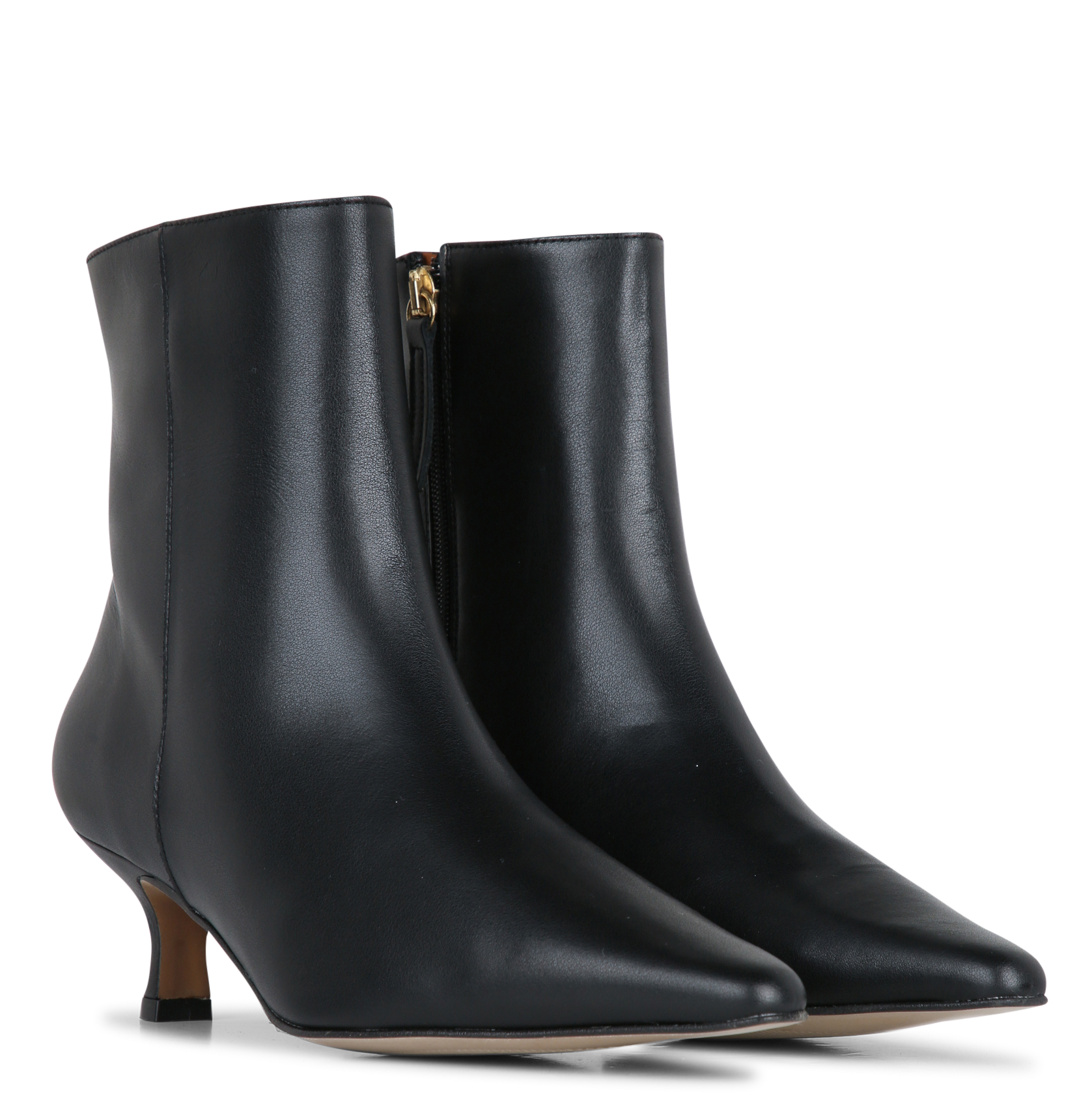 Bianca leather ankle boots ANGEL ALARCON Black